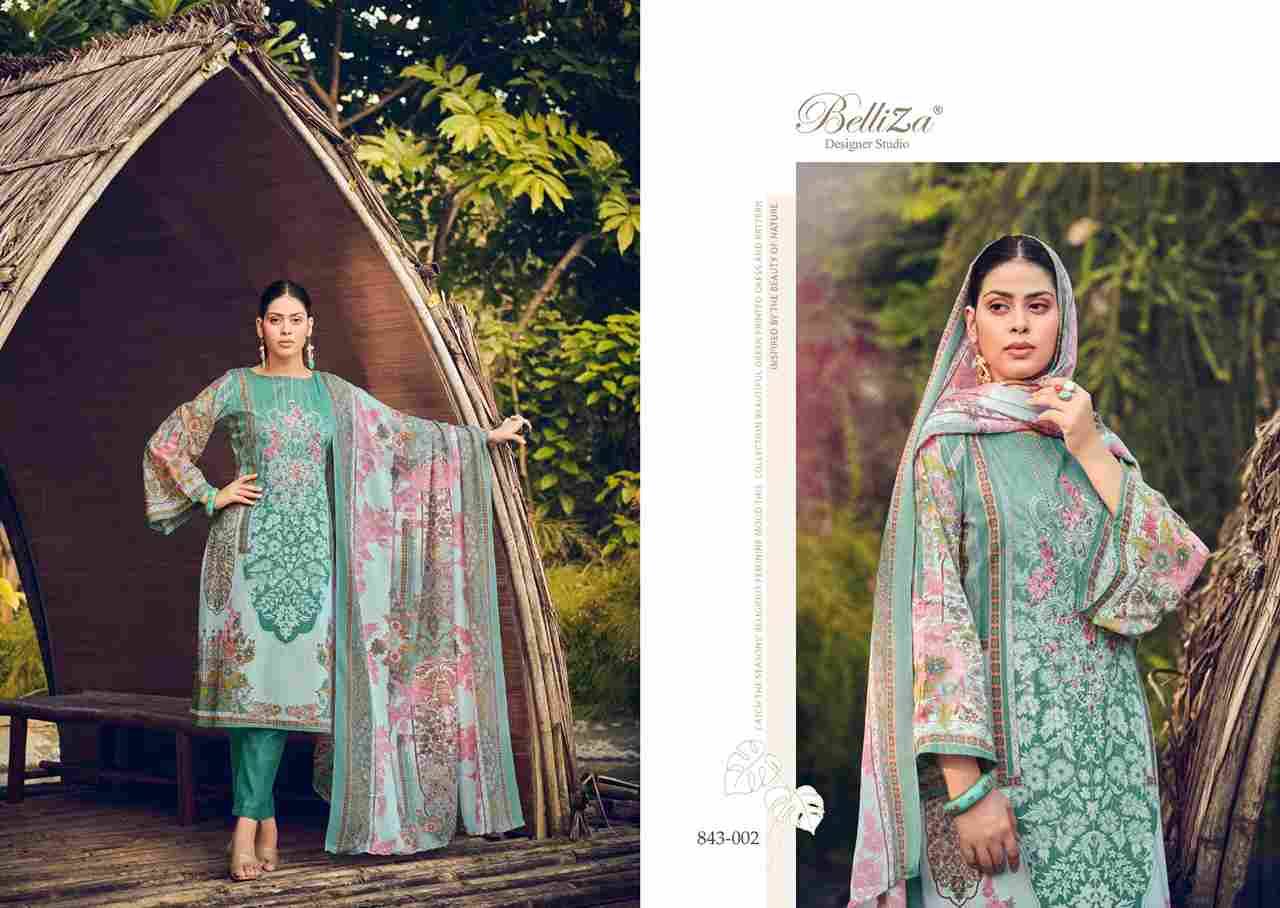 Naira Vol-20 By Belliza 843-001 To 843-010 Series Beautiful Festive Suits Colorful Stylish Fancy Casual Wear & Ethnic Wear Pure Cotton Digital Print Dresses At Wholesale Price