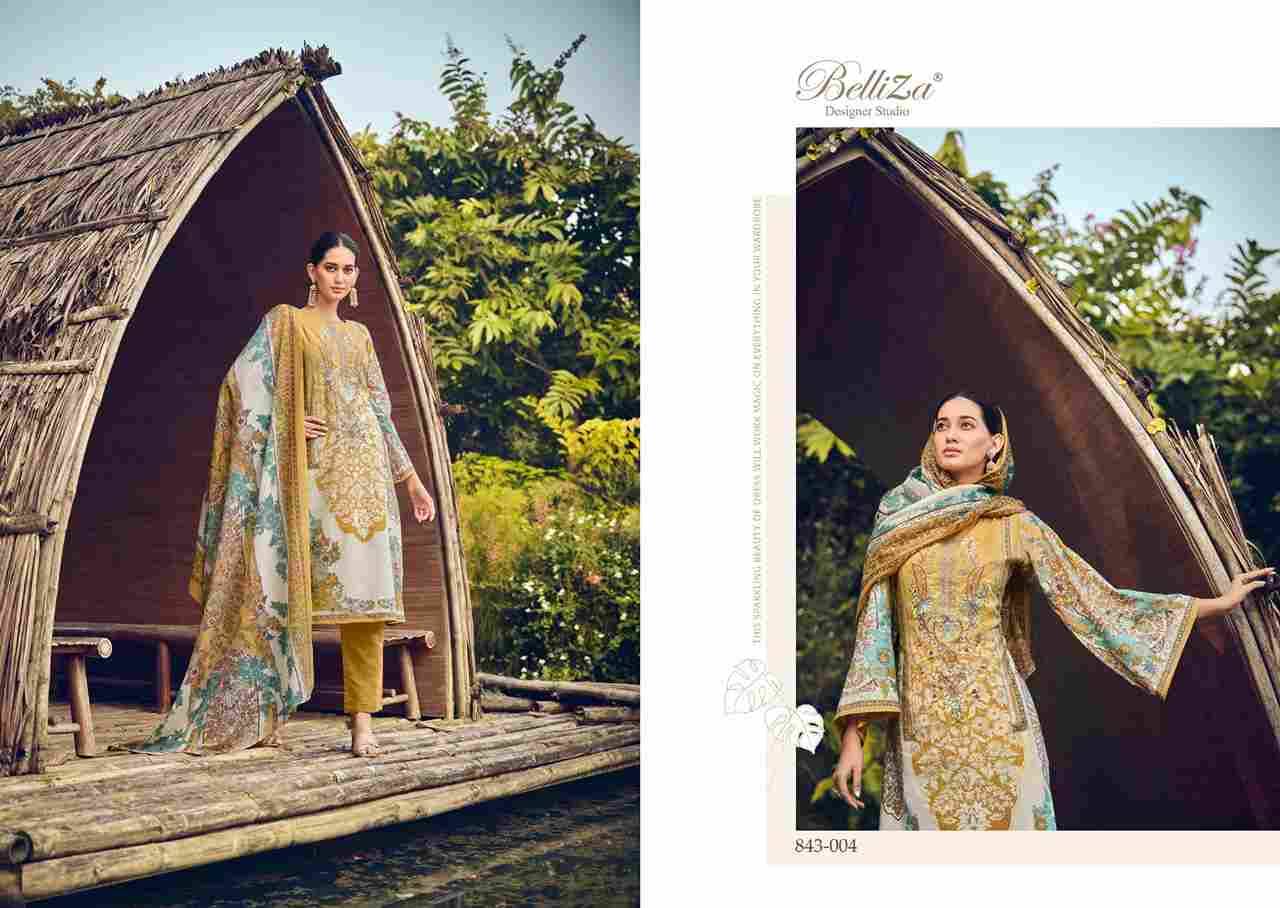 Naira Vol-20 By Belliza 843-001 To 843-010 Series Beautiful Festive Suits Colorful Stylish Fancy Casual Wear & Ethnic Wear Pure Cotton Digital Print Dresses At Wholesale Price