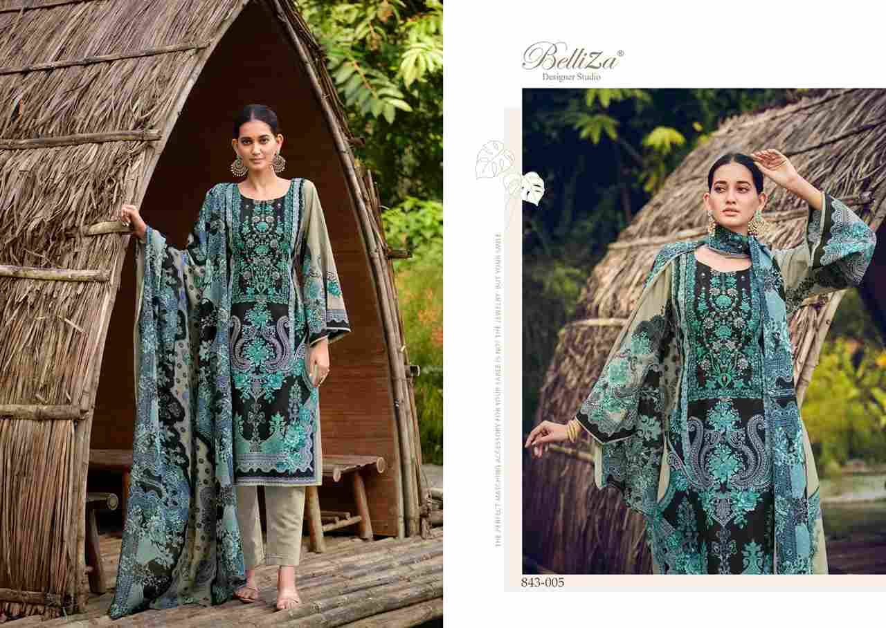 Naira Vol-20 By Belliza 843-001 To 843-010 Series Beautiful Festive Suits Colorful Stylish Fancy Casual Wear & Ethnic Wear Pure Cotton Digital Print Dresses At Wholesale Price