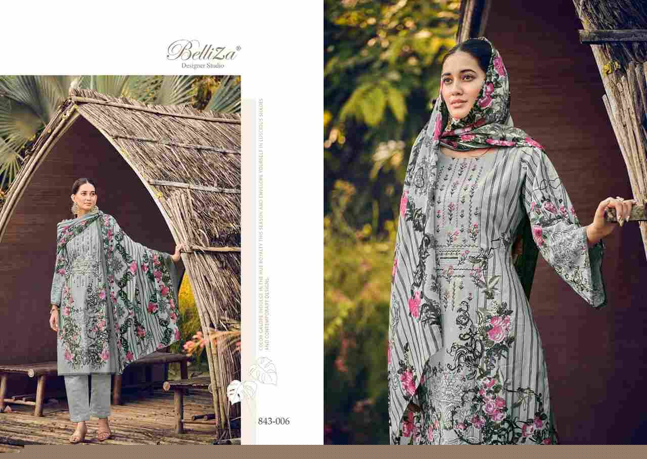 Naira Vol-20 By Belliza 843-001 To 843-010 Series Beautiful Festive Suits Colorful Stylish Fancy Casual Wear & Ethnic Wear Pure Cotton Digital Print Dresses At Wholesale Price