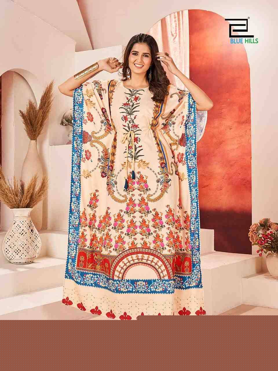 Stare Vol-25 By Blue Hills 25001 To 25004 Series Designer Stylish Fancy Colorful Beautiful Party Wear & Ethnic Wear Collection Heavy Crepe Print Kaftan At Wholesale Price