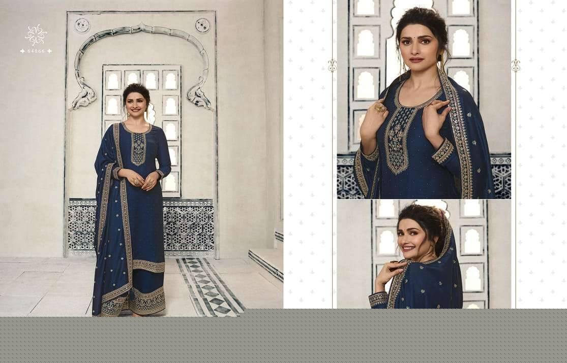Kaseesh Shaheen Vol-6 By Vinay Fashion 64861 To 64866 Series Beautiful Suits Colorful Stylish Fancy Casual Wear & Ethnic Wear Silk Georgette Dresses At Wholesale Price