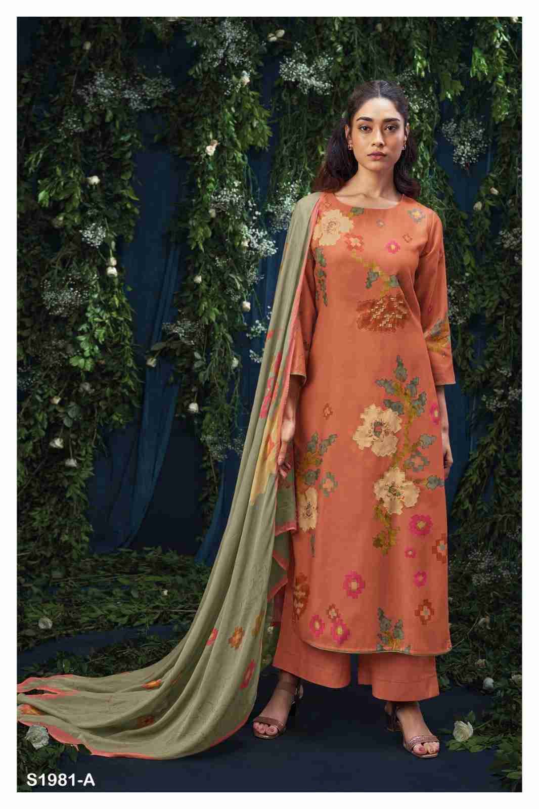 Sydney-1981 By Ganga Fashion 1981-A To 1981-D Series Beautiful Festive Suits Stylish Fancy Colorful Party Wear & Occasional Wear Premium Pashmina Digital Print Dresses At Wholesale Price