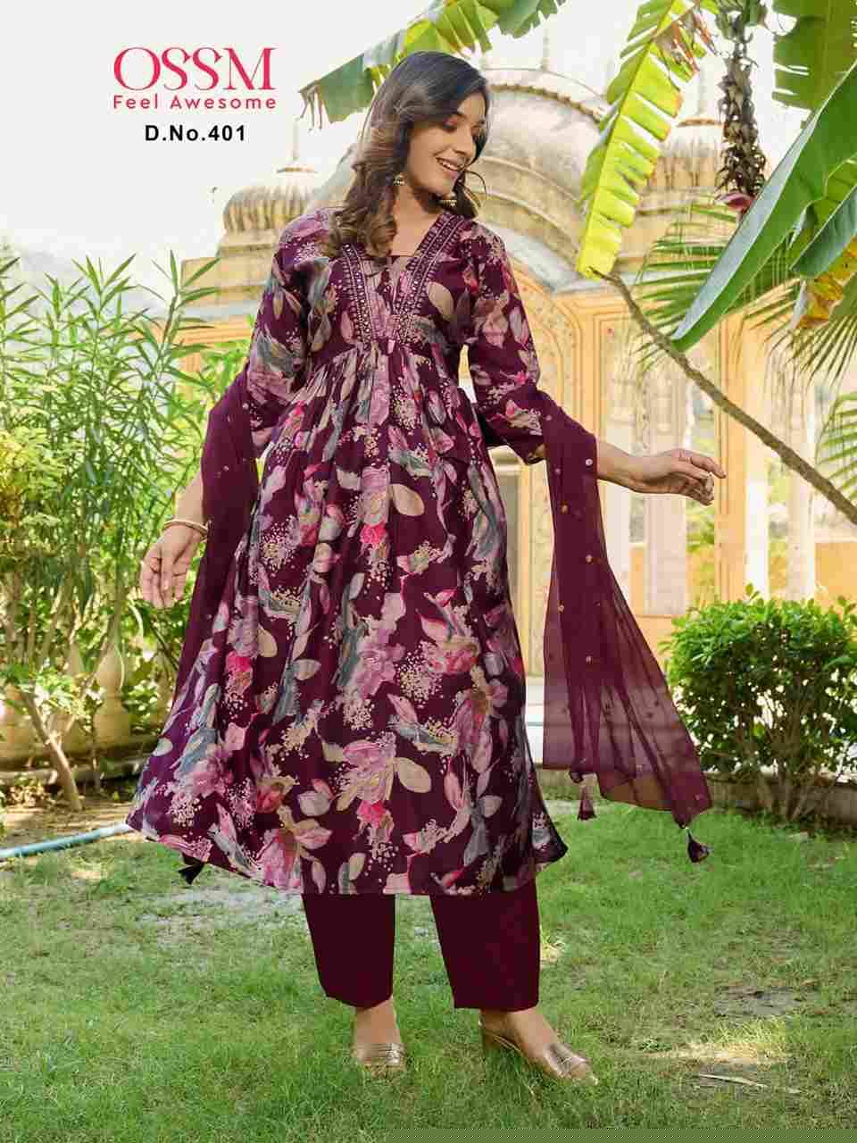 Mannta Vol-4 By Ossm 401 To 406 Series Beautiful Festive Suits Stylish Fancy Colorful Party Wear & Occasional Wear Premium Chanderi Dresses At Wholesale Price