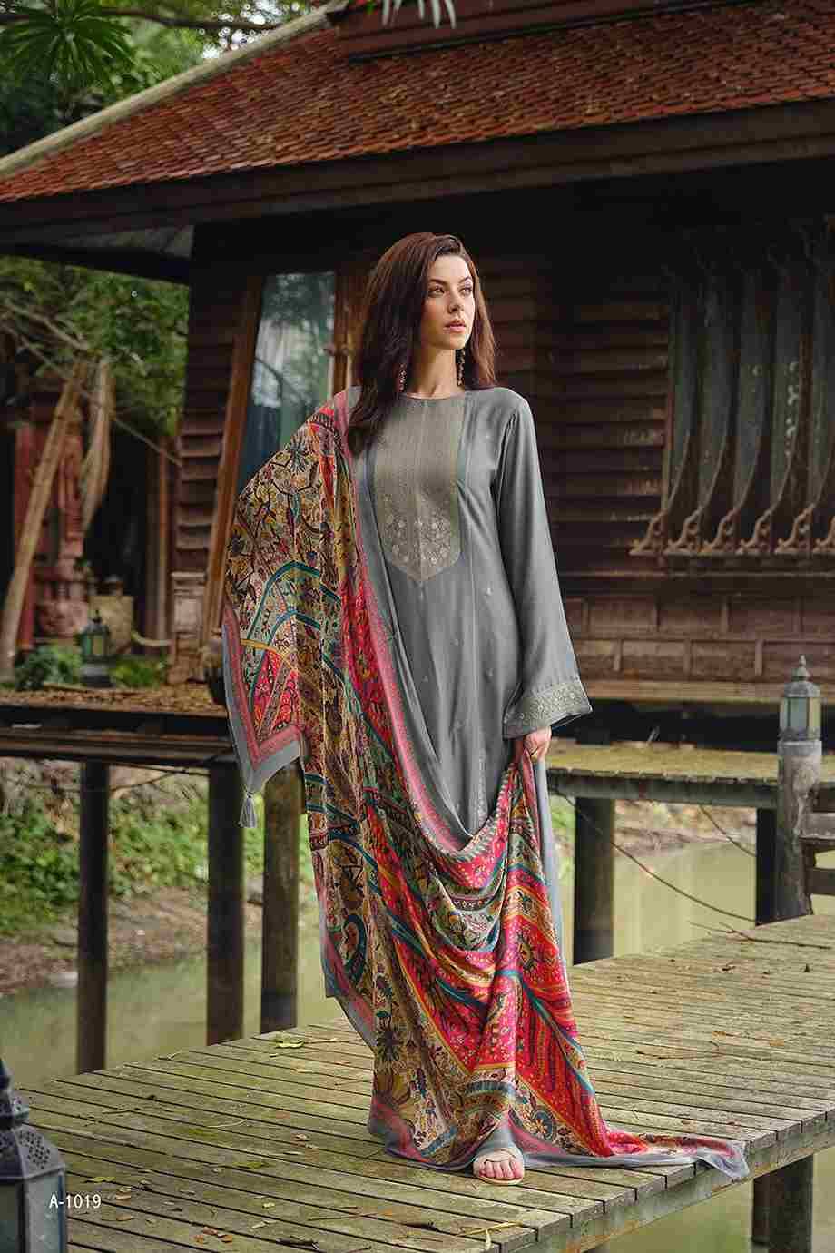 Kaifiyat By Aiqa 1016 To 1023 Series Beautiful Festive Suits Colorful Stylish Fancy Casual Wear & Ethnic Wear Pure Pashmina Digital Print Dresses At Wholesale Price