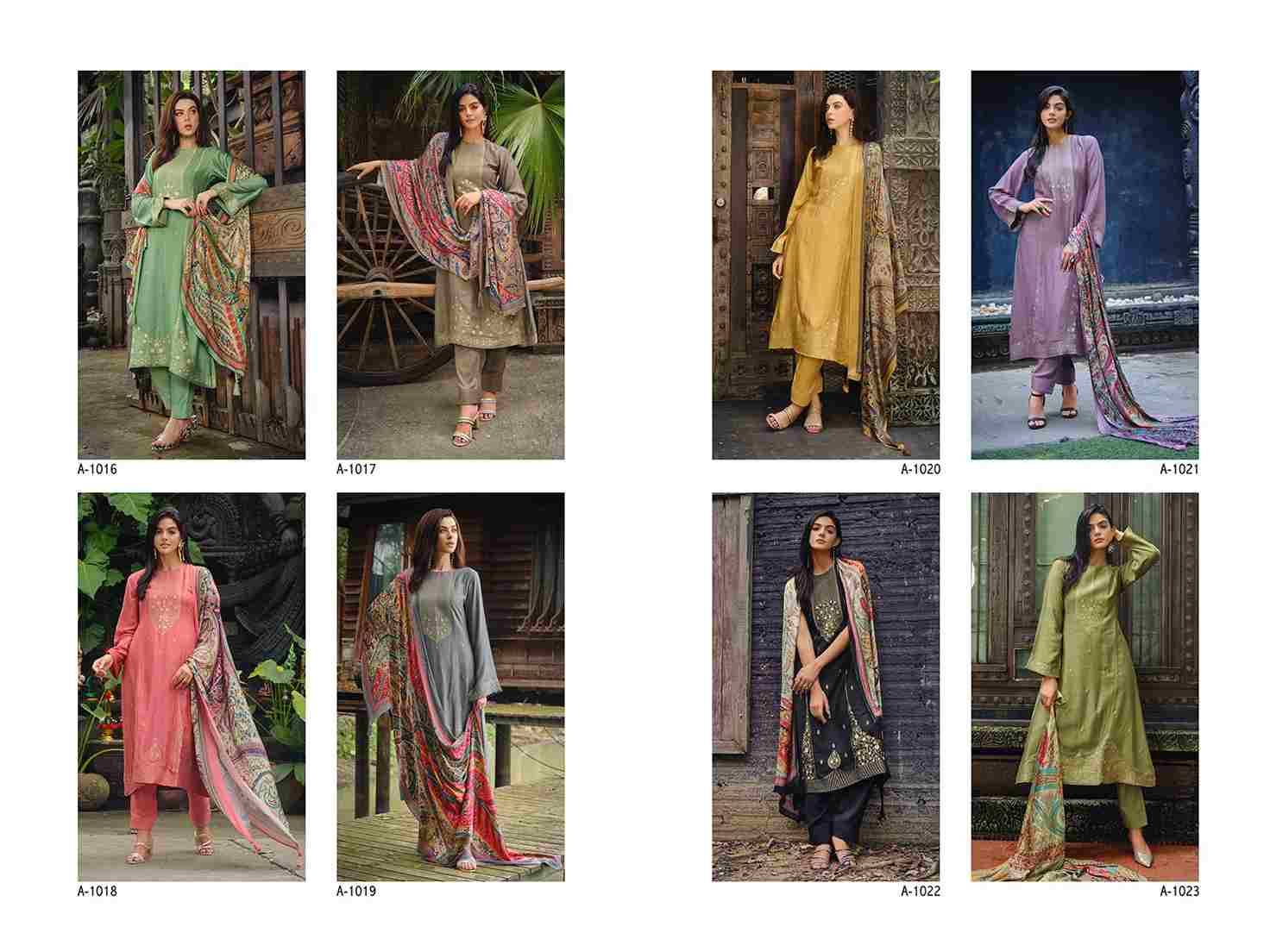 Kaifiyat By Aiqa 1016 To 1023 Series Beautiful Festive Suits Colorful Stylish Fancy Casual Wear & Ethnic Wear Pure Pashmina Digital Print Dresses At Wholesale Price