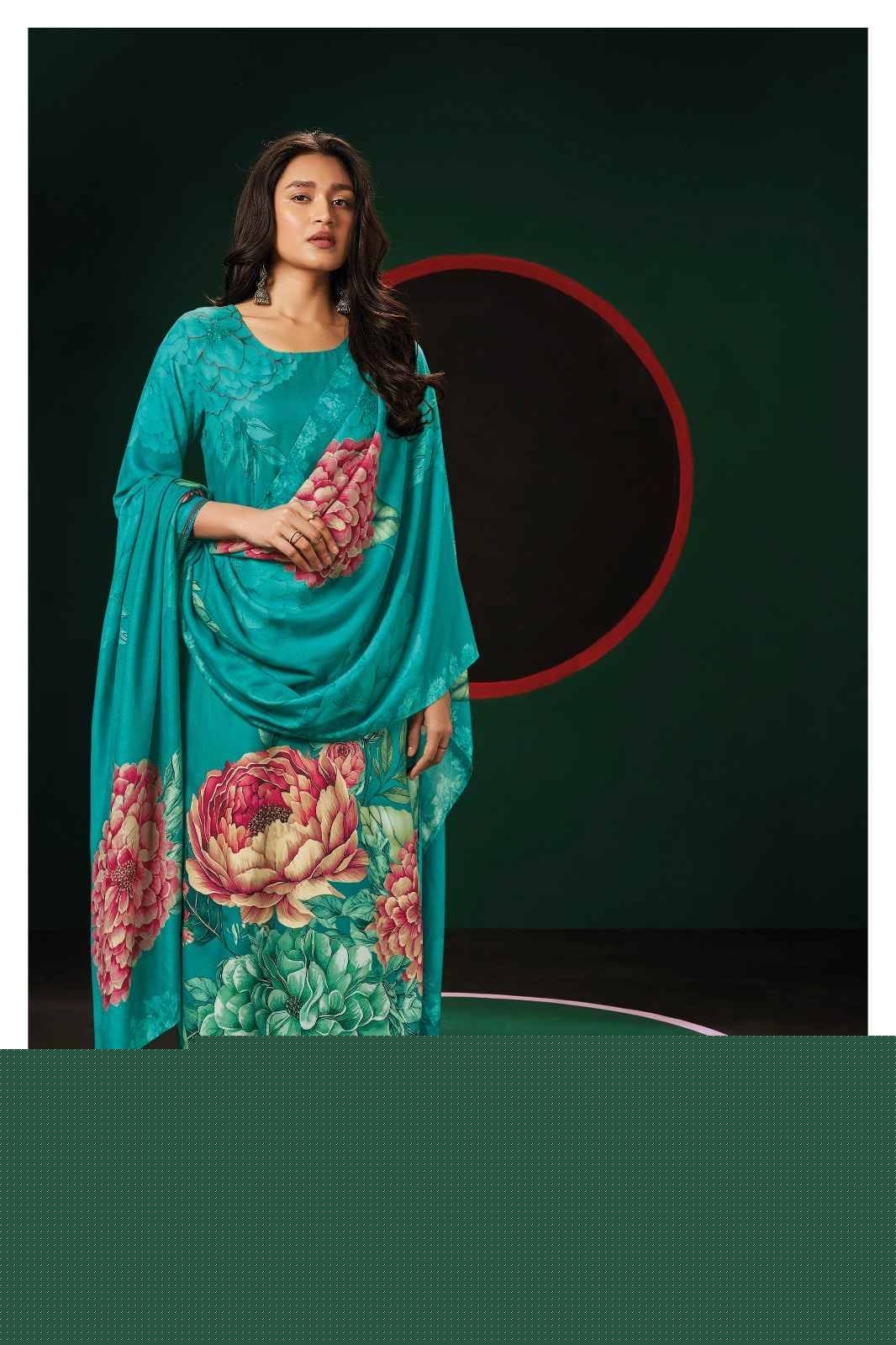 Matiyah-2042 By Ganga Fashion 2042-A To 2042-D Series Beautiful Festive Suits Colorful Stylish Fancy Casual Wear & Ethnic Wear Pure Pashmina Digital Print Dresses At Wholesale Price