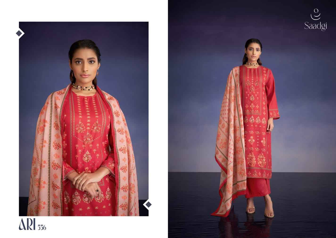 Ari By Saadgi Beautiful Stylish Festive Suits Fancy Colorful Casual Wear & Ethnic Wear & Ready To Wear Pashmina Digital Print With Work Dresses At Wholesale Price
