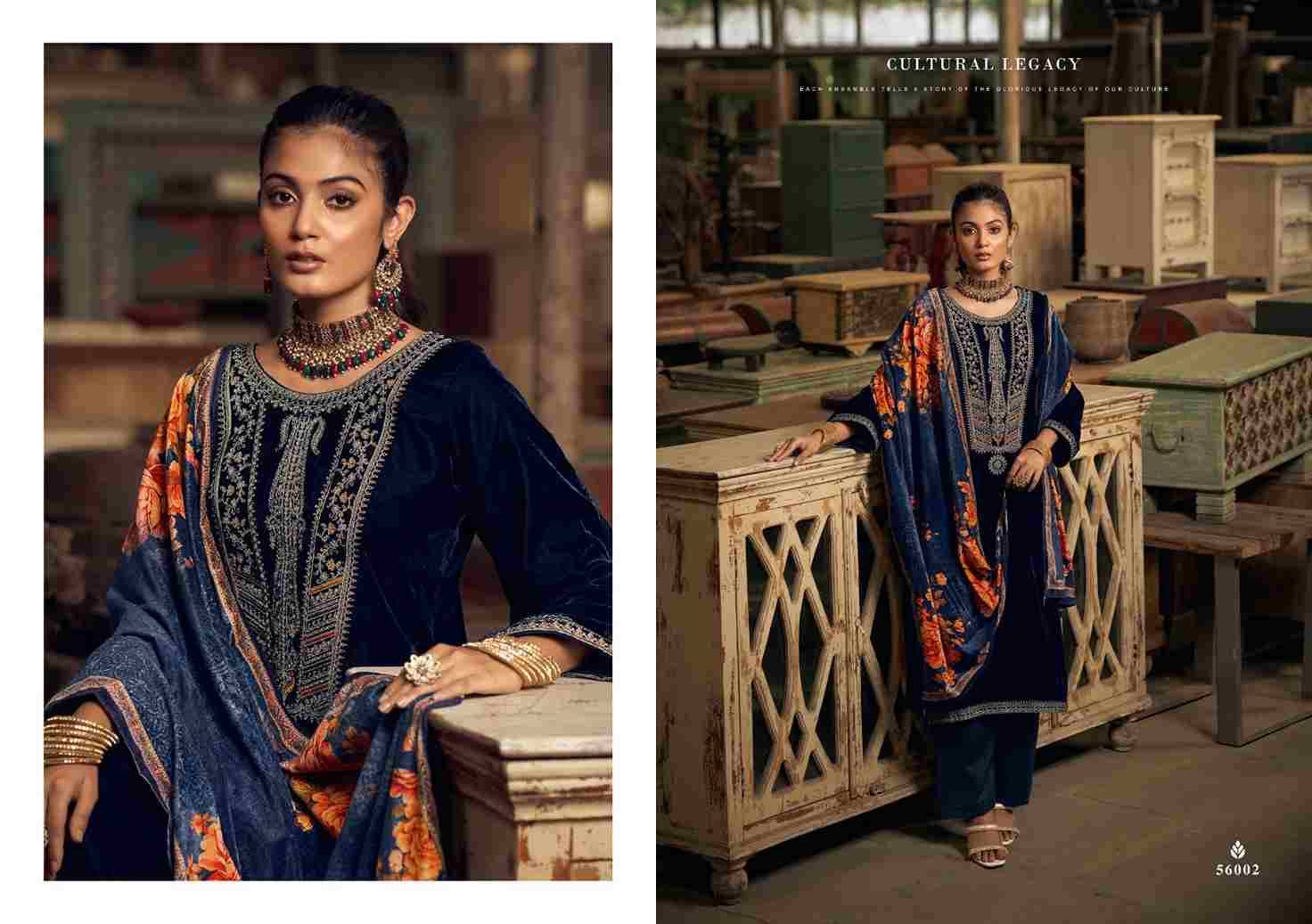 Gulnaz By Nishant Fashion 56001 To 56006 Series Beautiful Festive Suits Colorful Stylish Fancy Casual Wear & Ethnic Wear Pure Velvet Embroidered Dresses At Wholesale Price