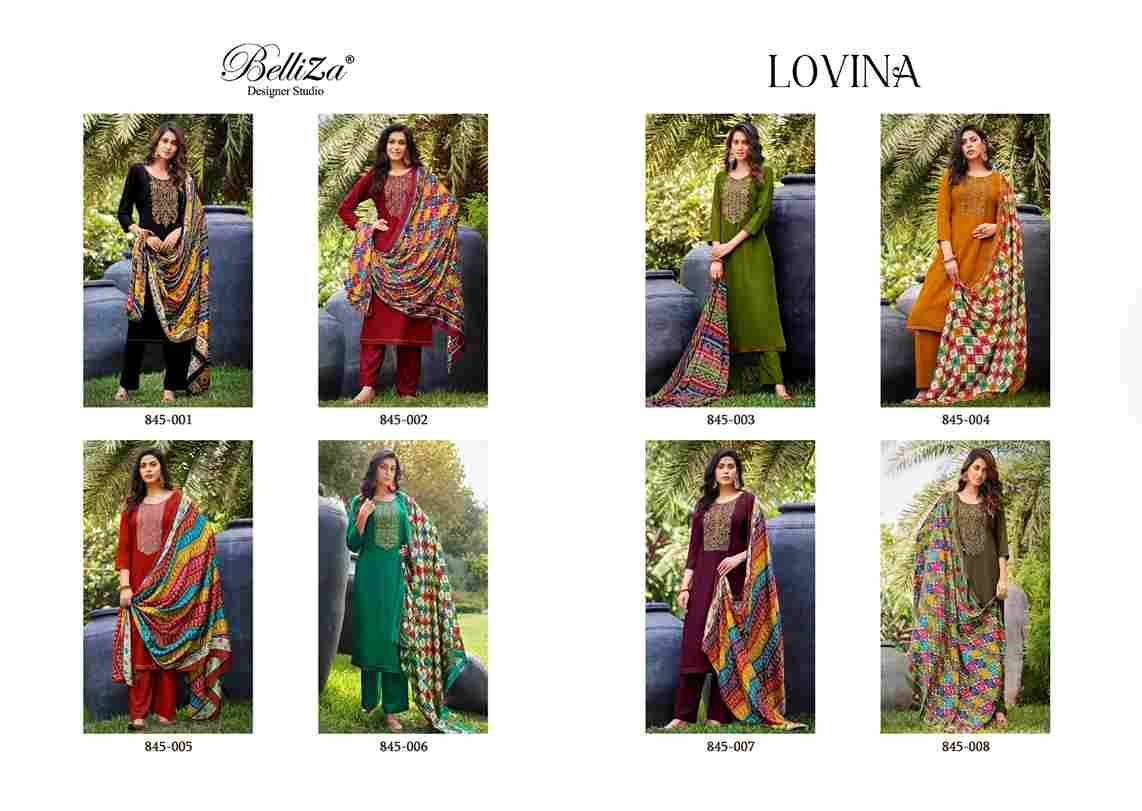 Lovina By Belliza 845-001 To 845-008 Series Beautiful Festive Suits Colorful Stylish Fancy Casual Wear & Ethnic Wear Pure Viscose Rayon Print Dresses At Wholesale Price