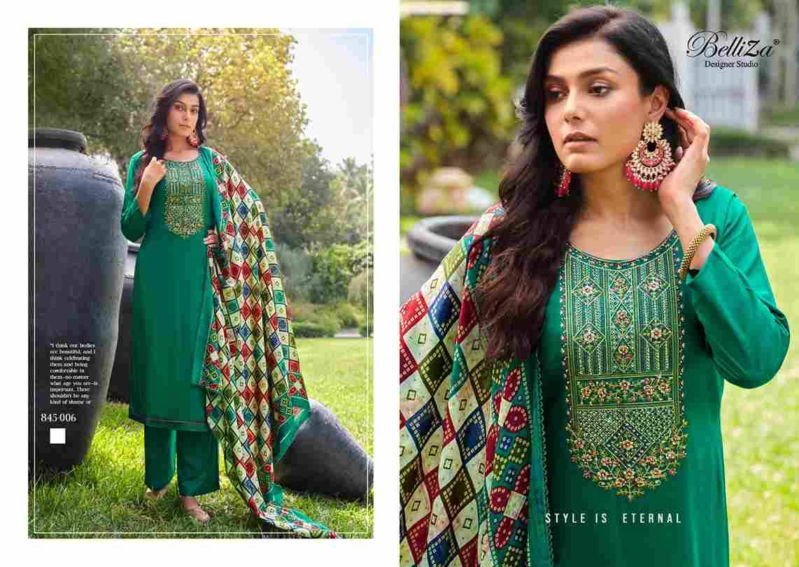 Lovina By Belliza 845-001 To 845-008 Series Beautiful Festive Suits Colorful Stylish Fancy Casual Wear & Ethnic Wear Pure Viscose Rayon Print Dresses At Wholesale Price