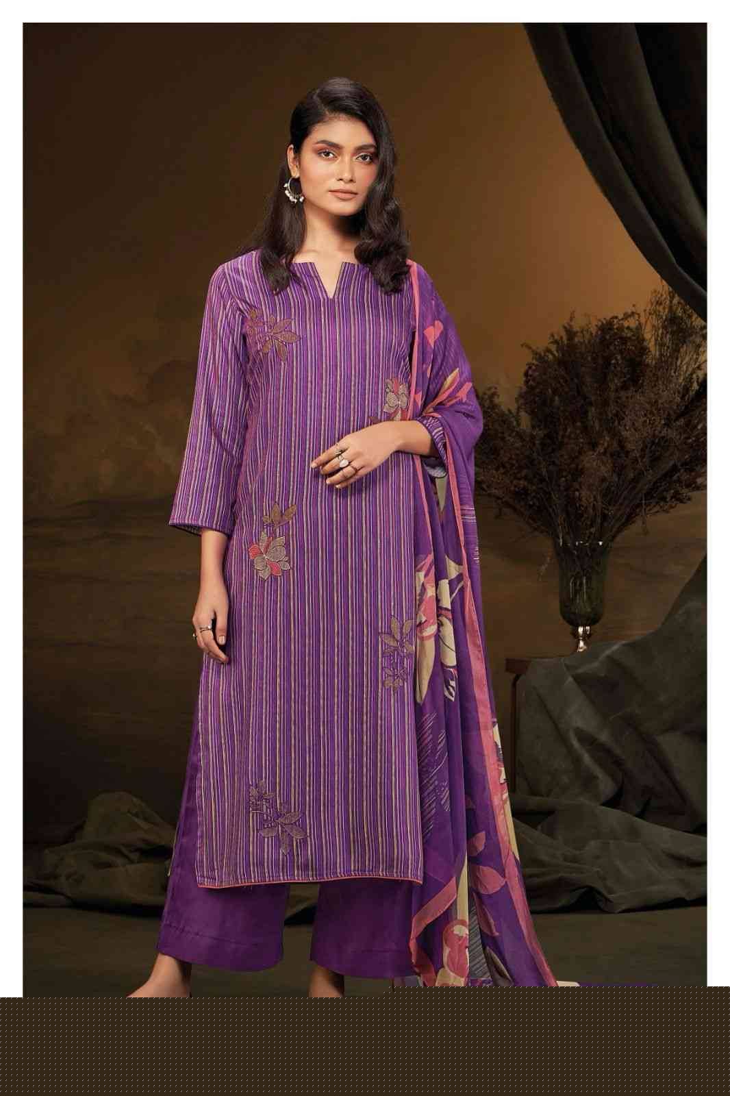 Vanji-2099 By Ganga Fashion 2099-A To 2099-D Series Beautiful Festive Suits Colorful Stylish Fancy Casual Wear & Ethnic Wear Pure Pashmina Embroidered Dresses At Wholesale Price