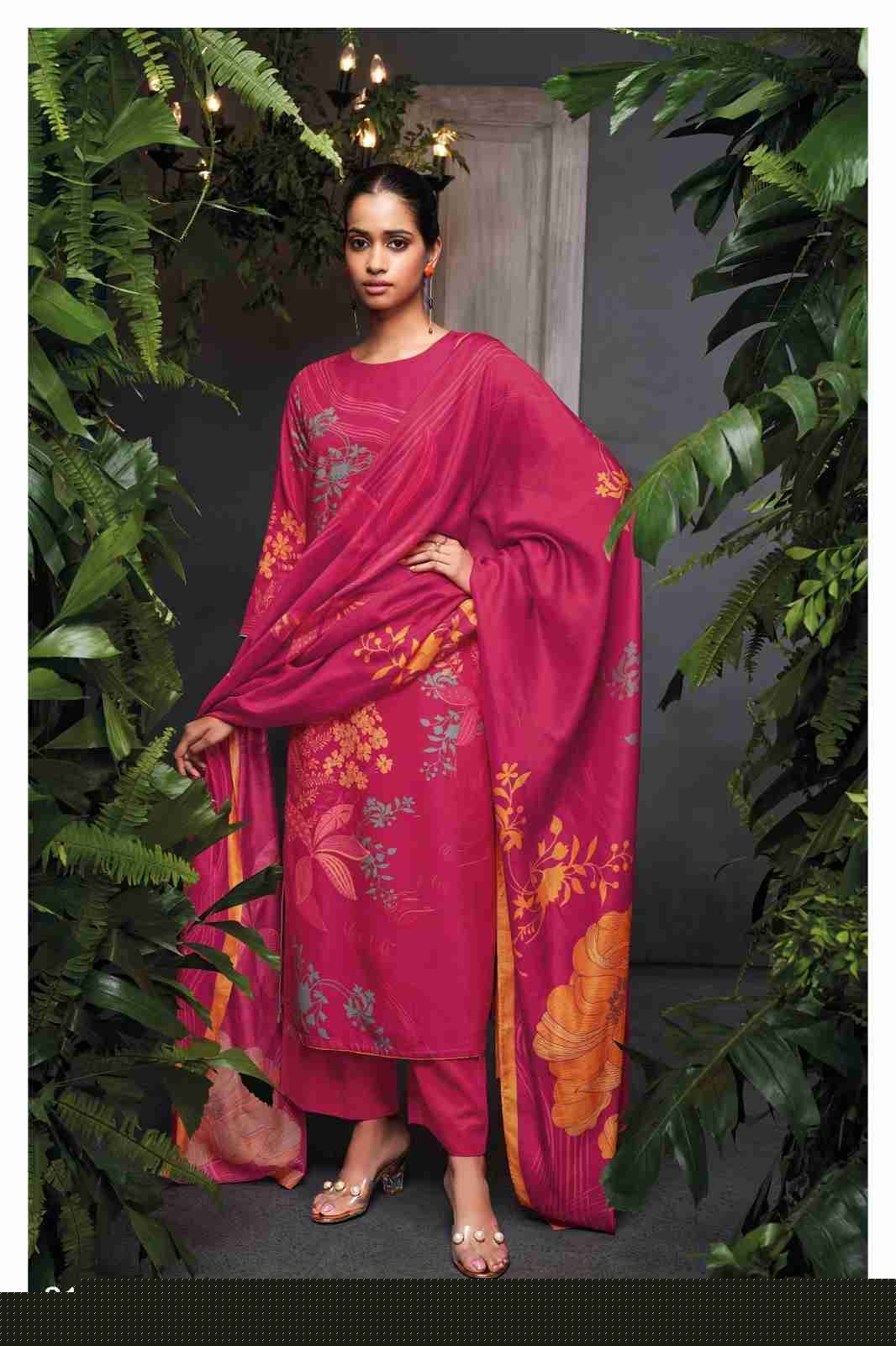 Teya-1973 By Ganga Fashion 1973-A To 1973-D Series Beautiful Festive Suits Colorful Stylish Fancy Casual Wear & Ethnic Wear Pure Pashmina Embroidered Dresses At Wholesale Price