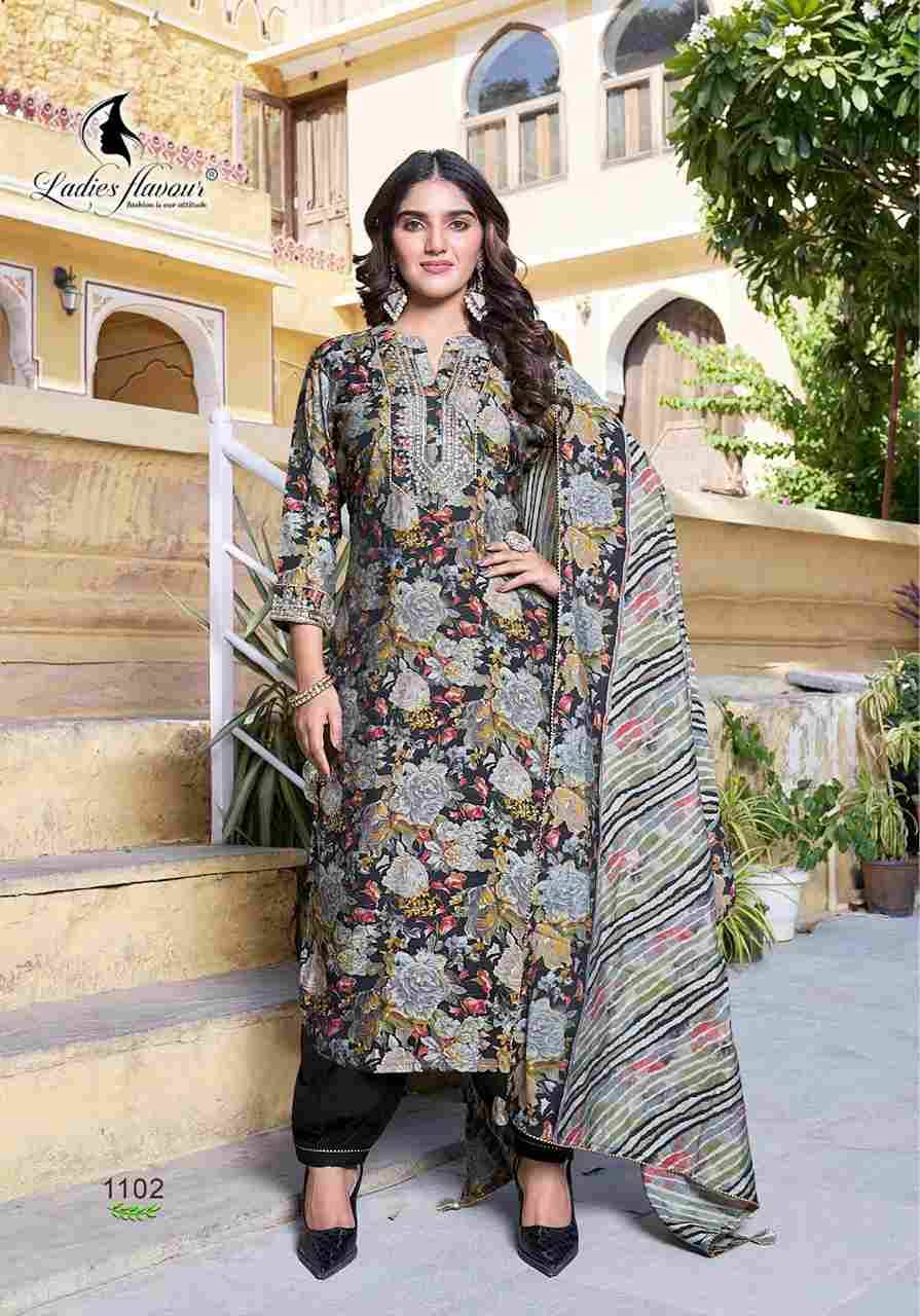 Saachi By Ladies Flavour 1101 To 1104 Series Beautiful Suits Colorful Stylish Fancy Casual Wear & Ethnic Wear Chanderi Print Dresses At Wholesale Price