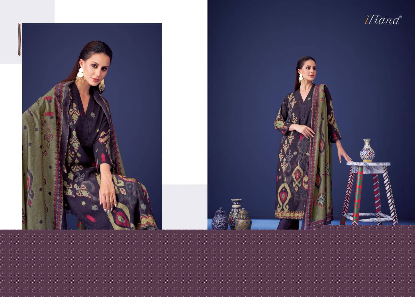 Kayra By Itrana Beautiful Stylish Festive Suits Fancy Colorful Casual Wear & Ethnic Wear & Ready To Wear Staple Twill Print Dresses At Wholesale Price
