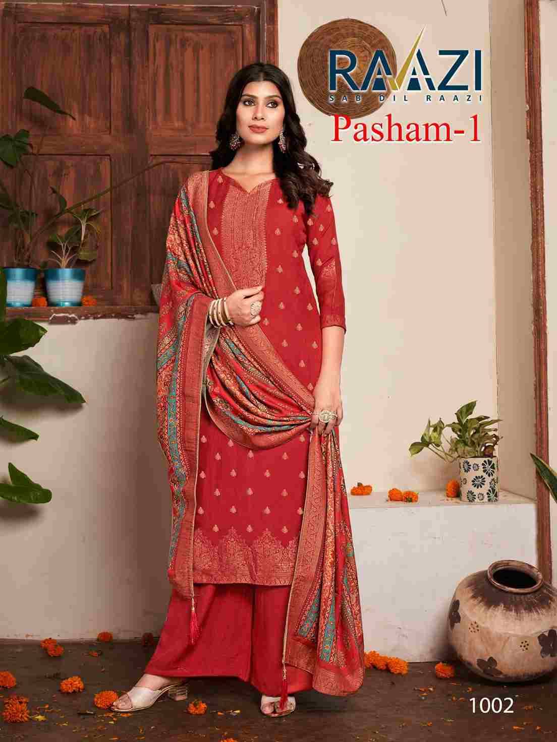Pasham Vol-1 By Rama Fashion 1001 To 1006 Series Beautiful Stylish Festive Suits Fancy Colorful Casual Wear & Ethnic Wear & Ready To Wear Pure Viscose Pashmia Jacquard Dresses At Wholesale Price