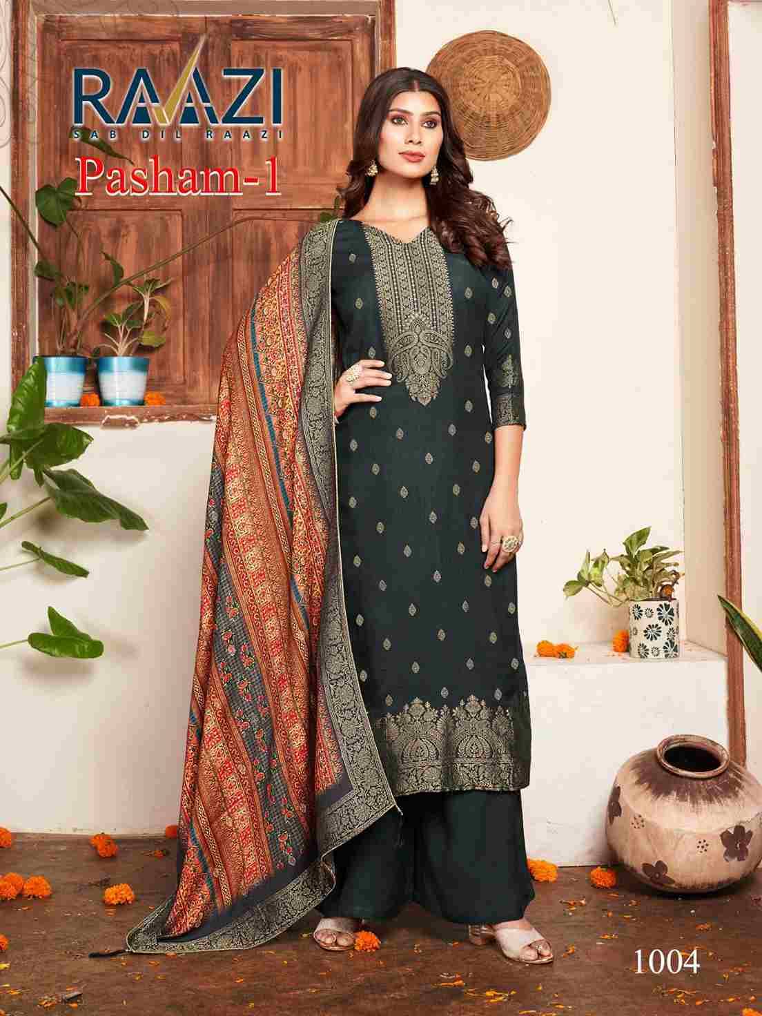 Pasham Vol-1 By Rama Fashion 1001 To 1006 Series Beautiful Stylish Festive Suits Fancy Colorful Casual Wear & Ethnic Wear & Ready To Wear Pure Viscose Pashmia Jacquard Dresses At Wholesale Price
