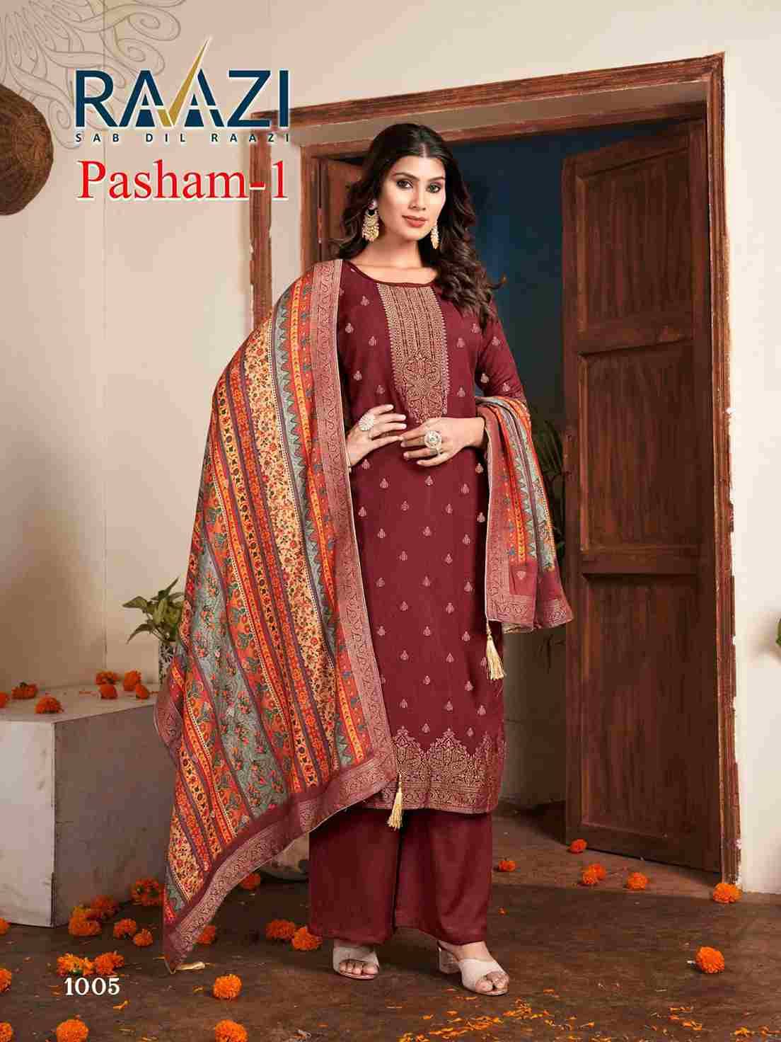 Pasham Vol-1 By Rama Fashion 1001 To 1006 Series Beautiful Stylish Festive Suits Fancy Colorful Casual Wear & Ethnic Wear & Ready To Wear Pure Viscose Pashmia Jacquard Dresses At Wholesale Price