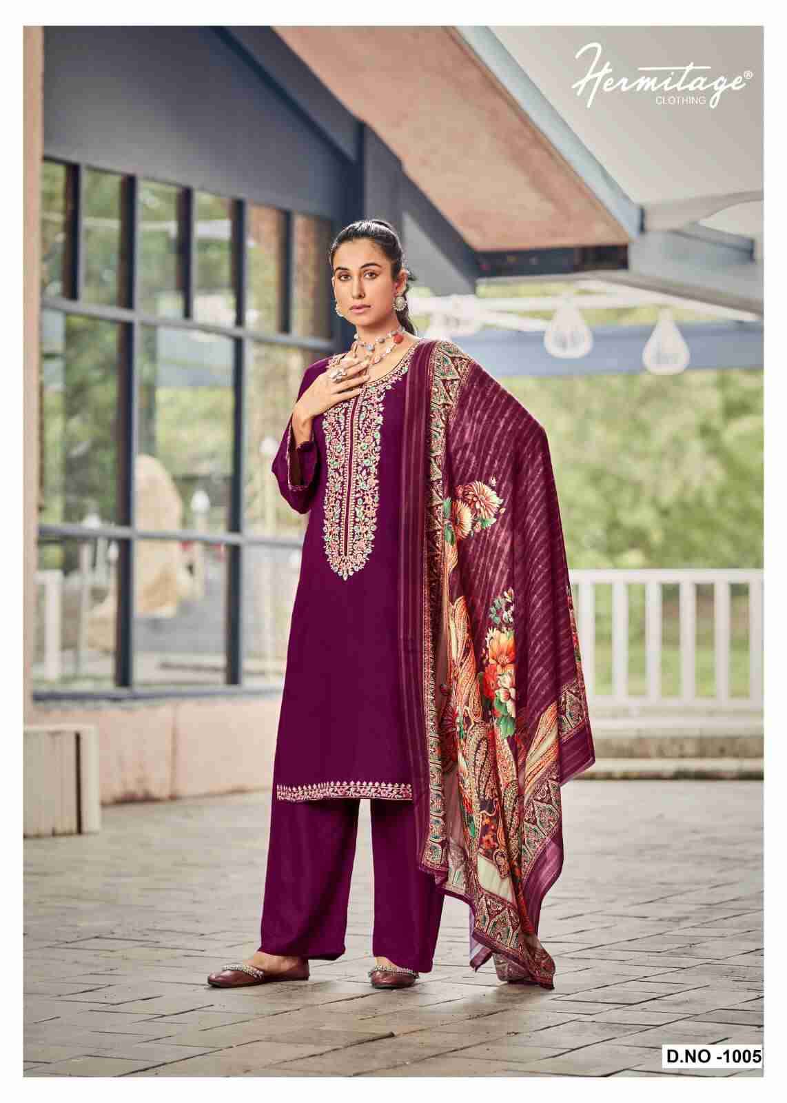 Begum By Hermitage 101 To 1005 Series Beautiful Festive Suits Stylish Fancy Colorful Party Wear & Occasional Wear Pure Viscose Rayon Cotton Dresses At Wholesale Price