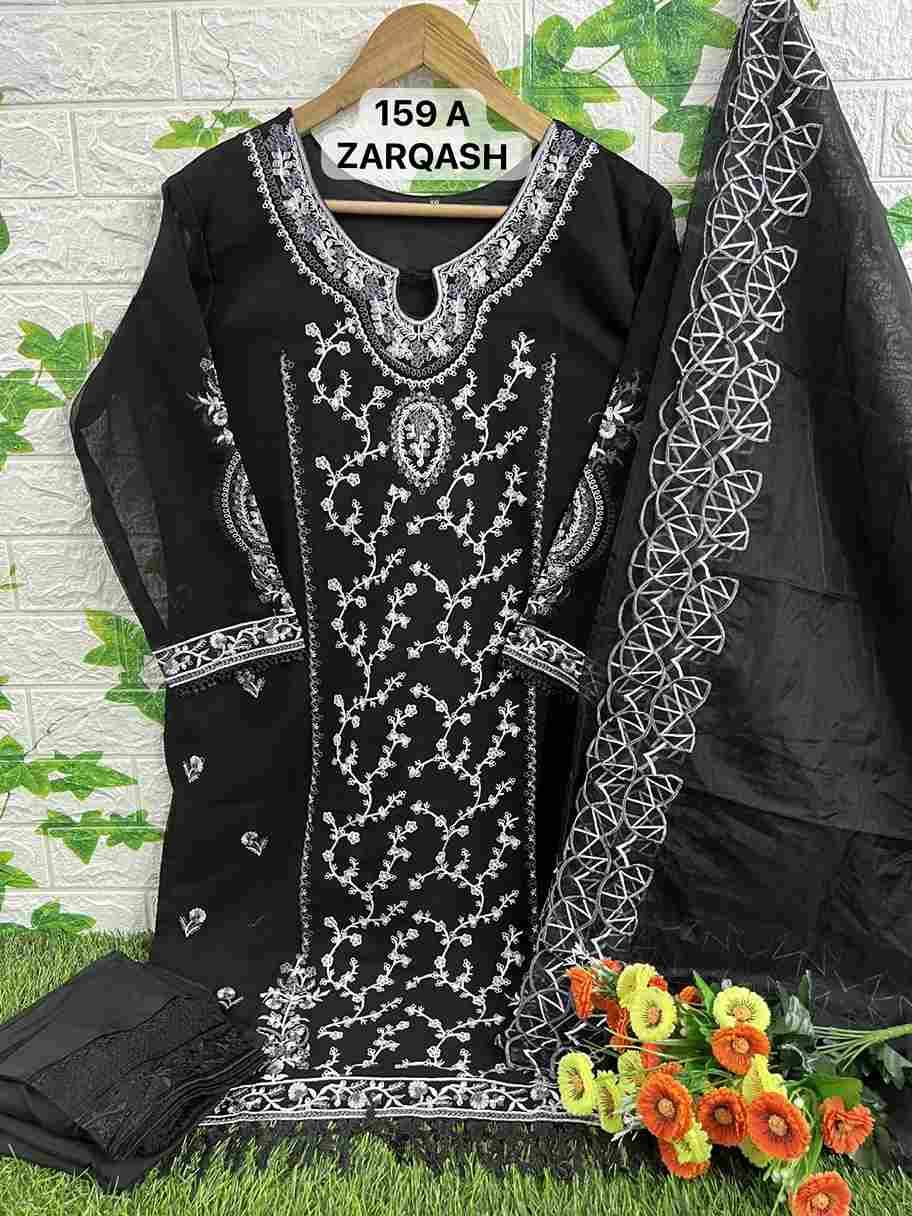 Zarqash Hit Design Z-159 Colours By Zarqash Z-159-A To Z-159-D Series Beautiful Pakistani Suits Colorful Stylish Fancy Casual Wear & Ethnic Wear Heavy Georgette Dresses At Wholesale Price