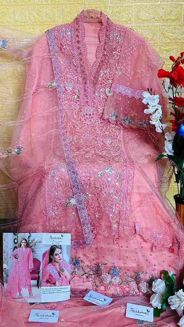 Serene Hit Design S-72 Colours Vol-2 By Serene S-72-E To S-72-H Series Designer Pakistani Suits Beautiful Fancy Colorful Stylish Party Wear & Occasional Wear Net Embroidered Dresses At Wholesale Price