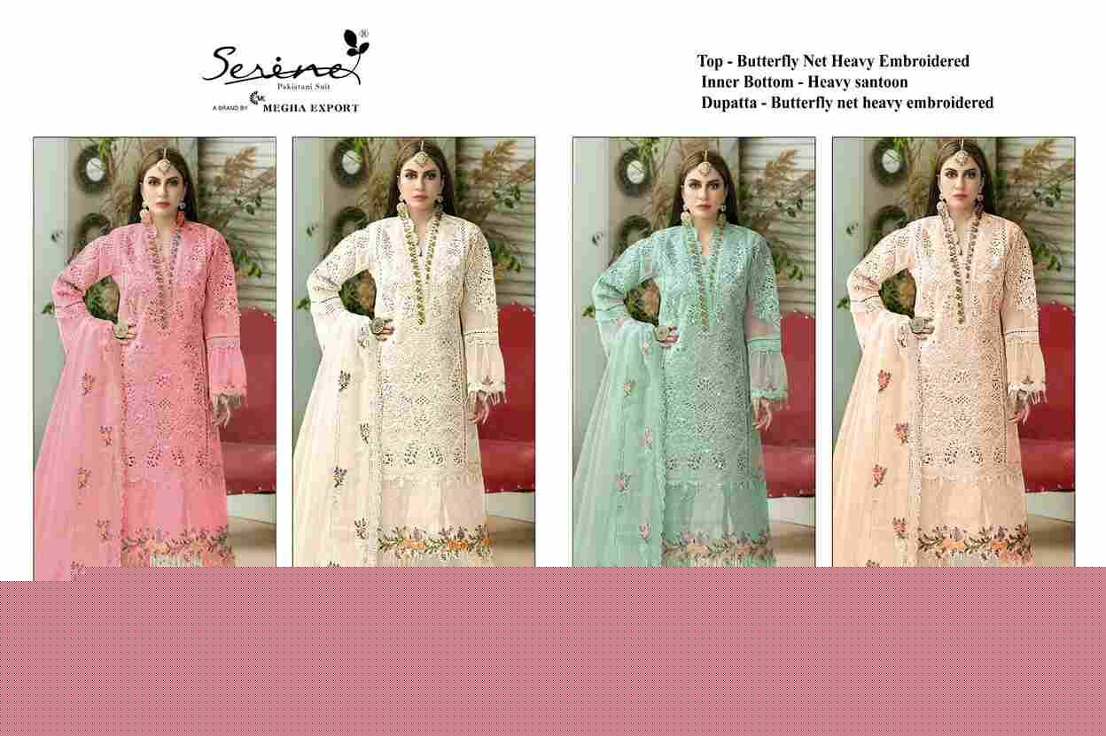 Serene Hit Design S-72 Colours Vol-2 By Serene S-72-E To S-72-H Series Designer Pakistani Suits Beautiful Fancy Colorful Stylish Party Wear & Occasional Wear Net Embroidered Dresses At Wholesale Price