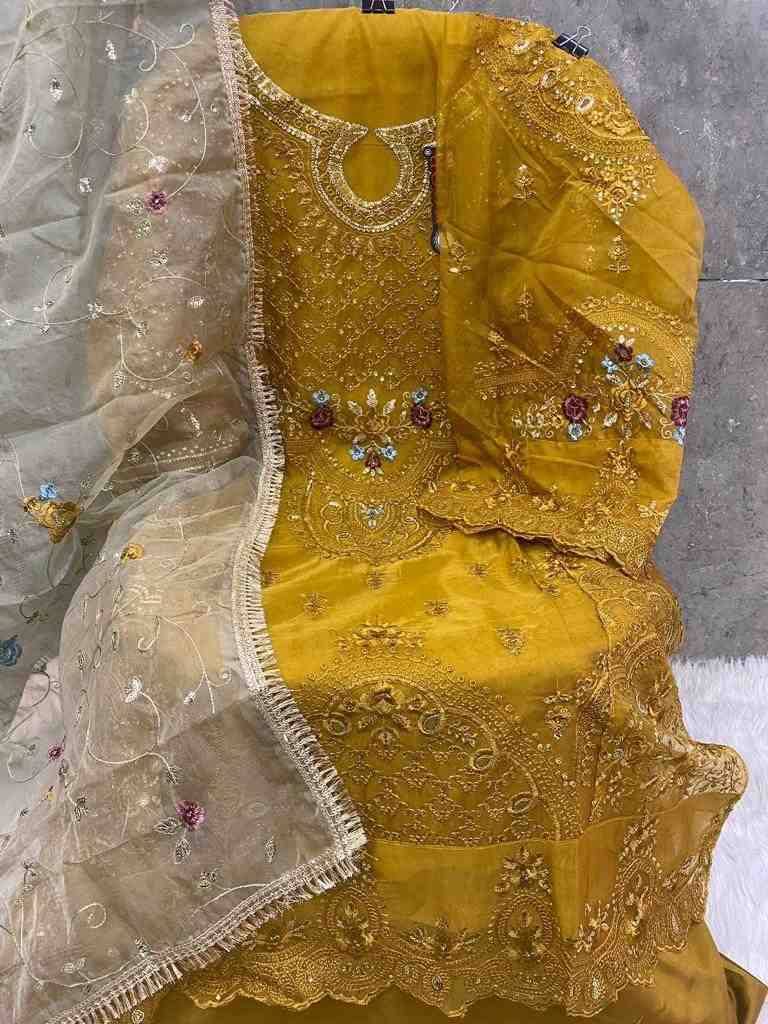 Hoor Tex Hit Design OR-24 Colours By Hoor Tex OR-24-A To OR-24-E Series Designer Pakistani Suits Collection Beautiful Stylish Fancy Colorful Party Wear & Occasional Wear Dull Organza Dresses At Wholesale Price