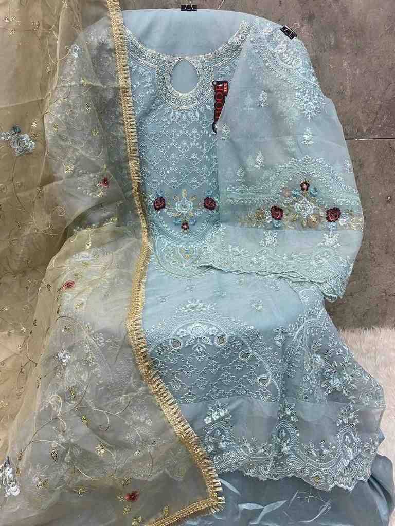 Hoor Tex Hit Design OR-24 Colours By Hoor Tex OR-24-A To OR-24-E Series Designer Pakistani Suits Collection Beautiful Stylish Fancy Colorful Party Wear & Occasional Wear Dull Organza Dresses At Wholesale Price