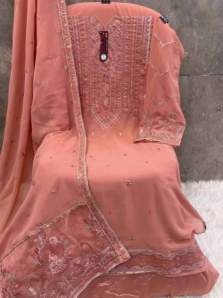 Hoor Tex Hit Design H-170 Colours By Hoor Tex H-170-A To H-170-D Series Designer Festive Pakistani Suits Collection Beautiful Stylish Fancy Colorful Party Wear & Occasional Wear Heavy Georgette Embroidered Dresses At Wholesale Price