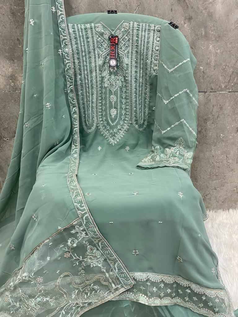 Hoor Tex Hit Design H-170 Colours By Hoor Tex H-170-A To H-170-D Series Designer Festive Pakistani Suits Collection Beautiful Stylish Fancy Colorful Party Wear & Occasional Wear Heavy Georgette Embroidered Dresses At Wholesale Price