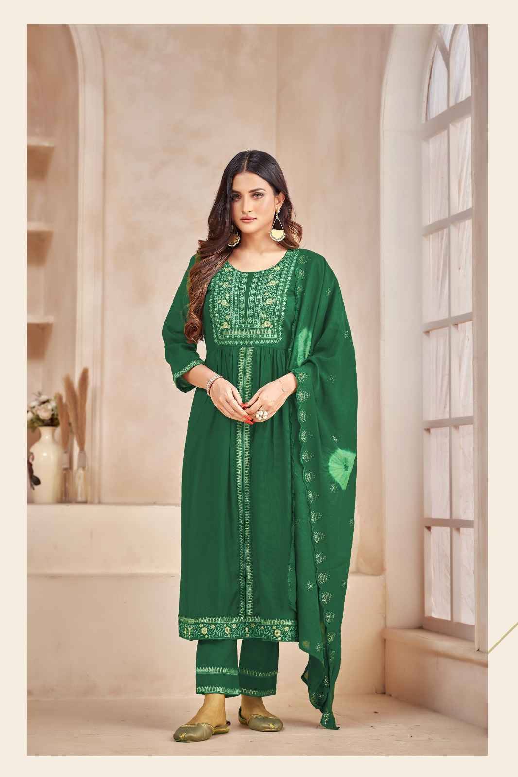 Saundarya Vol-2 By Mayur 201 To 206 Series Beautiful Stylish Festive Suits Fancy Colorful Casual Wear & Ethnic Wear & Ready To Wear Viscose Silk Embroidered Dresses At Wholesale Price