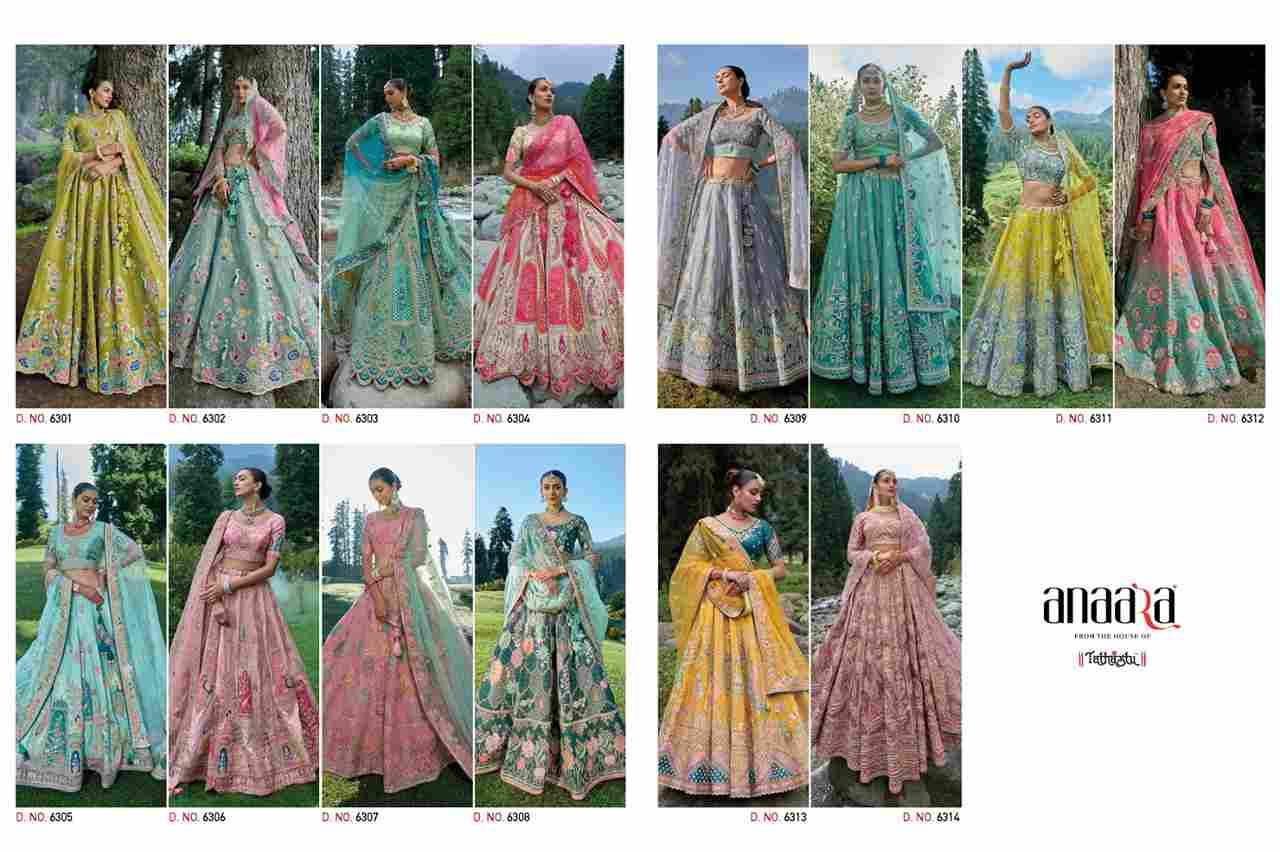 Anaara 6301 Series By Tathastu 6301 To 6314 Series Bridal Wear Collection Beautiful Stylish Colorful Fancy Party Wear & Occasional Wear Fancy Lehengas At Wholesale Price