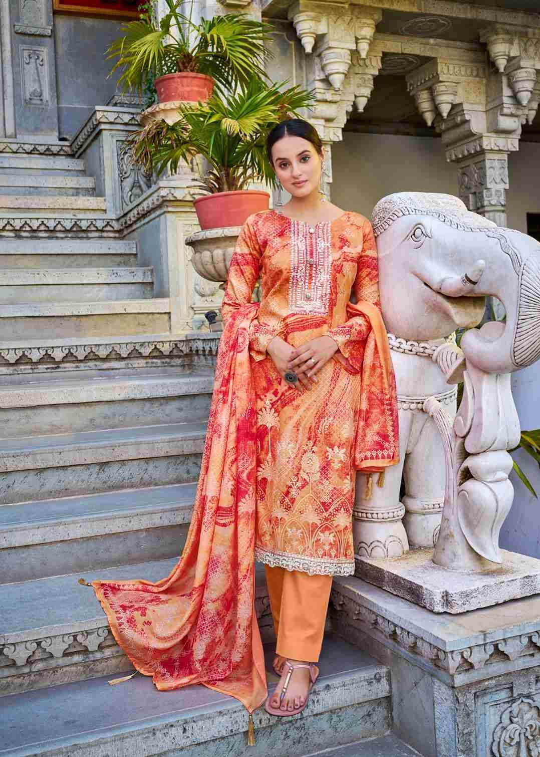 Aza Vol-3 By Hermitage 3001 To 3008 Series Beautiful Festive Suits Stylish Fancy Colorful Casual Wear & Ethnic Wear Pure Cotton Satin Dresses At Wholesale Price
