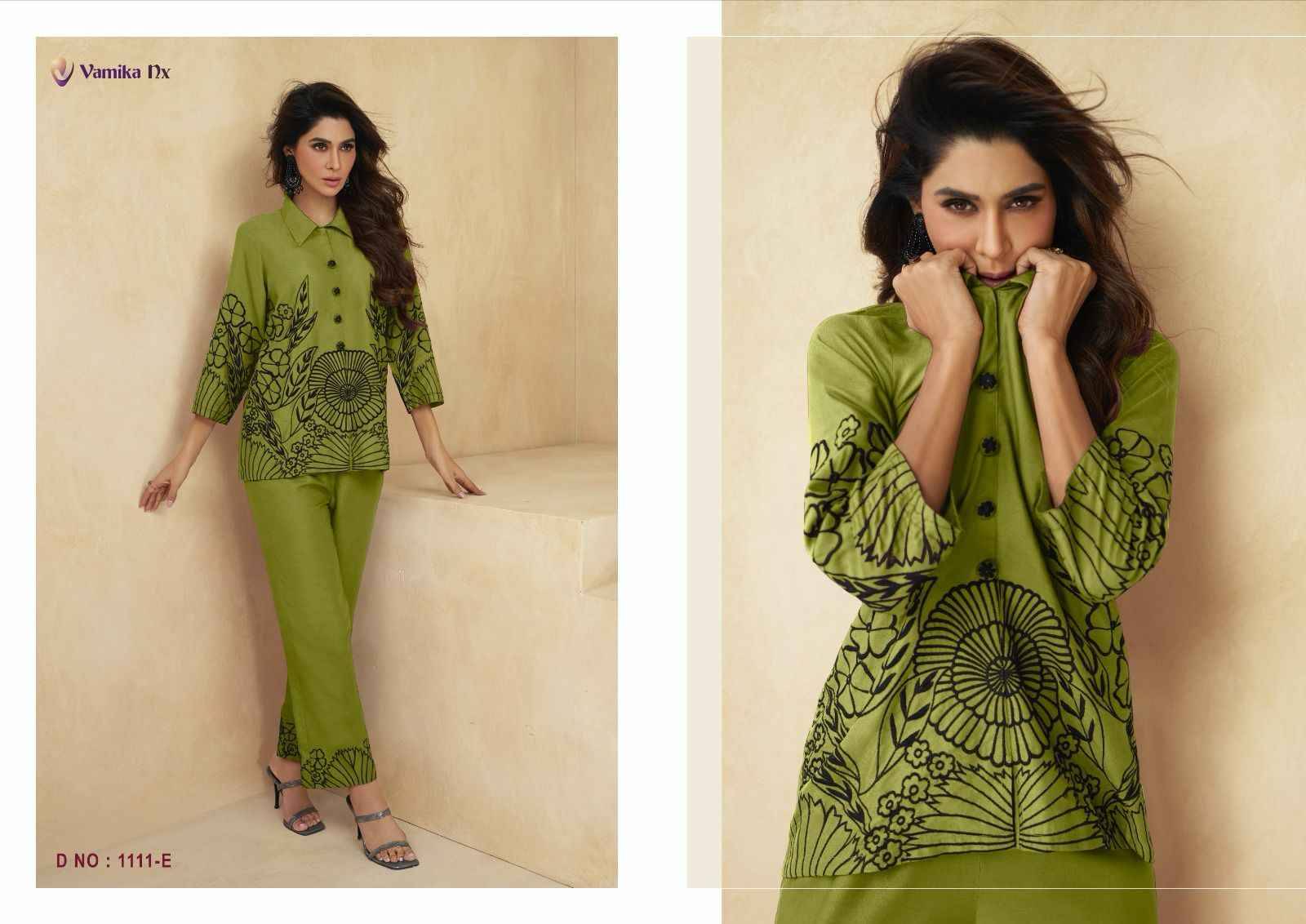 Saara Gold By Vamika 1111-A To 1111-E Series Designer Stylish Fancy Colorful Beautiful Party Wear & Ethnic Wear Collection Heavy Rayon Tops With Bottom At Wholesale Price