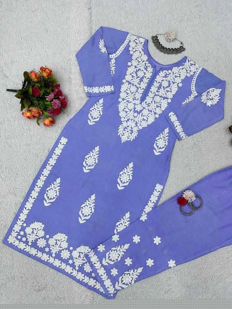 5632 By Kaamiri Designer Festive Suits Collection Beautiful Stylish Fancy Colorful Party Wear & Occasional Wear Rayon With Work Kurtis With Bottom At Wholesale Price