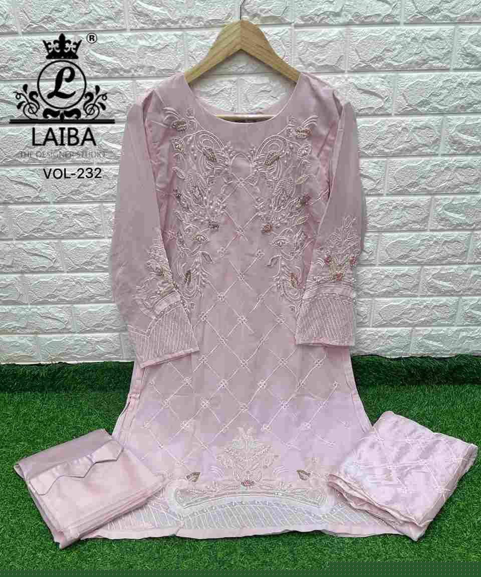 AM Vol-232 By Laiba 01 To 04 Series Beautiful Pakistani Suits Stylish Fancy Colorful Party Wear & Occasional Wear Pure Georgette Embroidered Dresses At Wholesale Price
