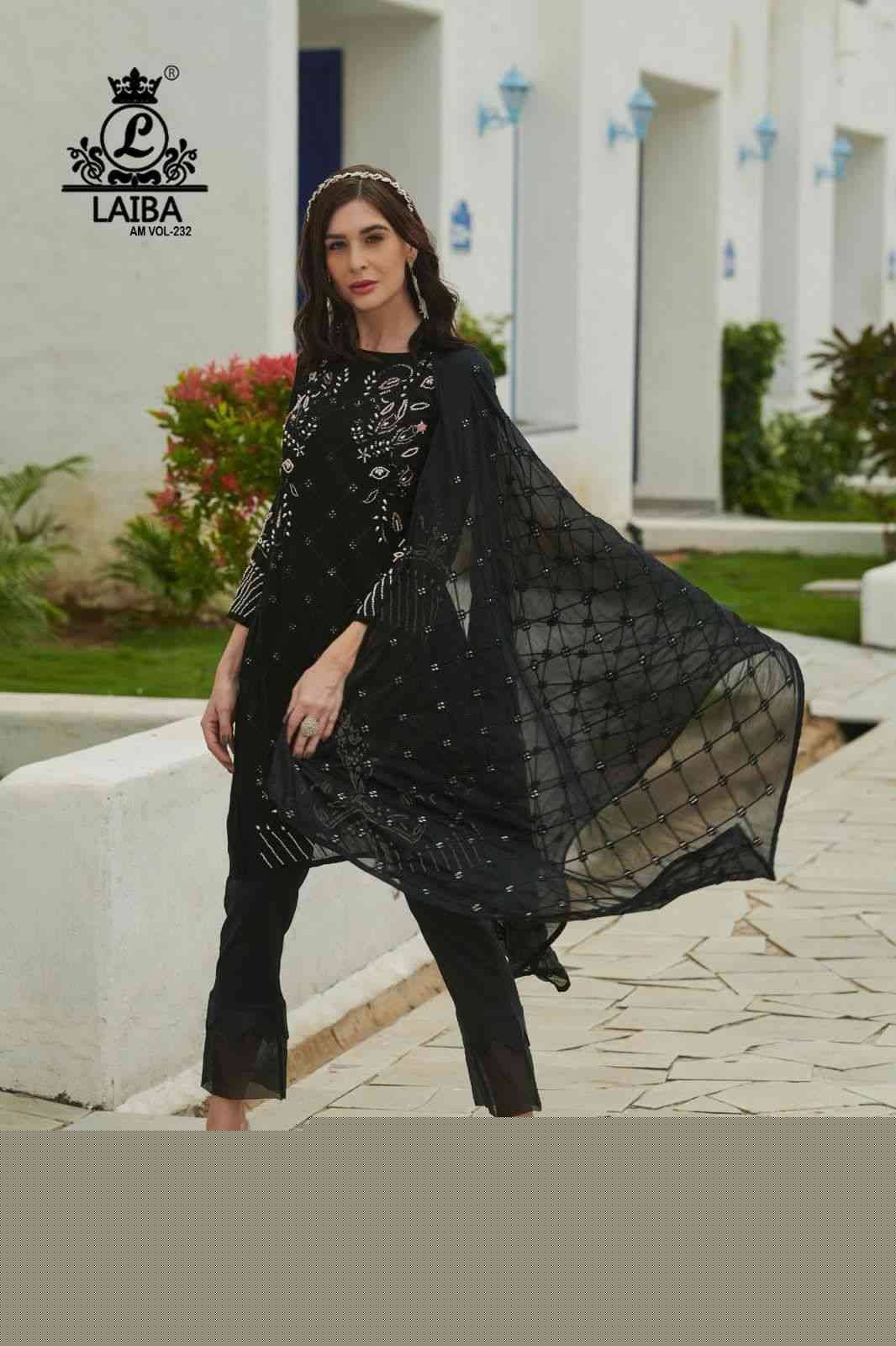 AM Vol-232 By Laiba 01 To 04 Series Beautiful Pakistani Suits Stylish Fancy Colorful Party Wear & Occasional Wear Pure Georgette Embroidered Dresses At Wholesale Price