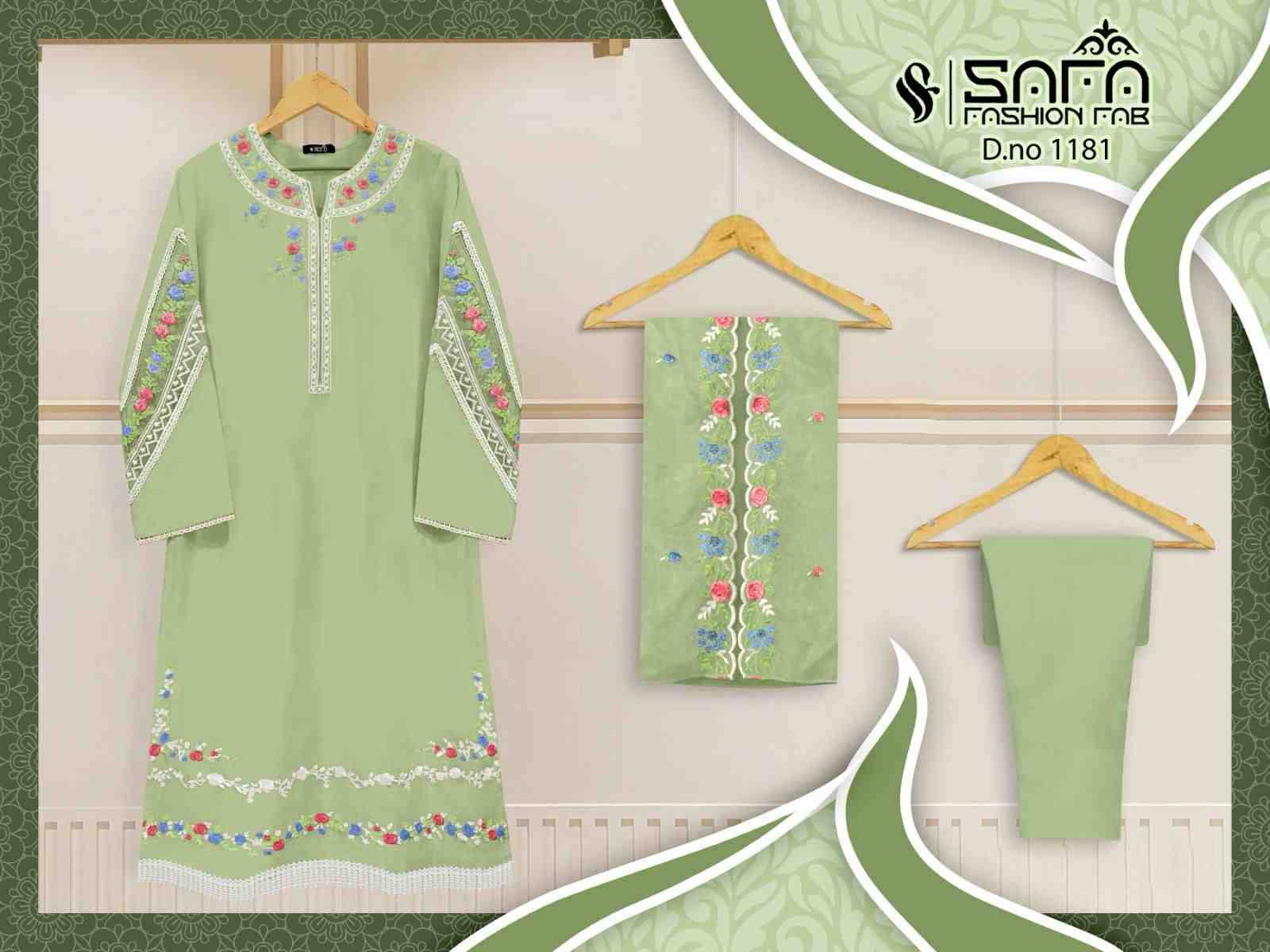 Safa 1181 Colours By Safa Fashion 1181-A To 1181-C Series Beautiful Pakistani Suits Stylish Fancy Colorful Party Wear & Occasional Wear Heavy Georgette Embroidered Dresses At Wholesale Price