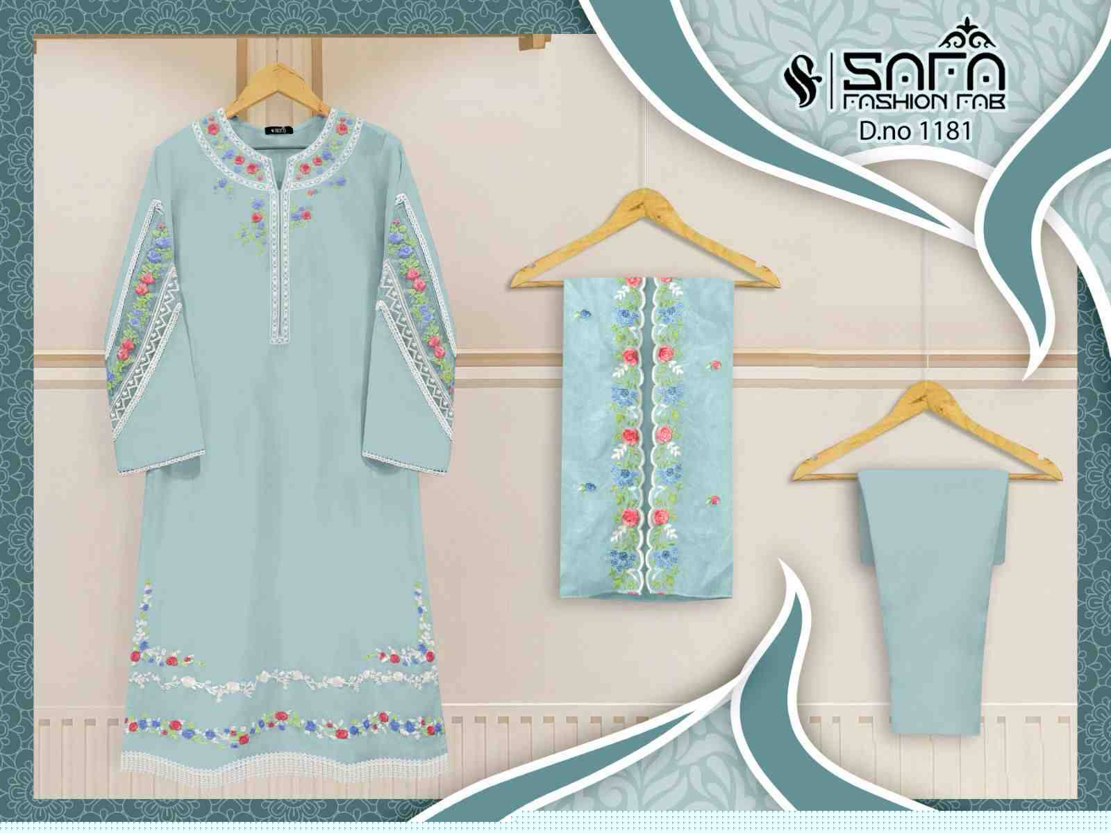 Safa 1181 Colours By Safa Fashion 1181-A To 1181-C Series Beautiful Pakistani Suits Stylish Fancy Colorful Party Wear & Occasional Wear Heavy Georgette Embroidered Dresses At Wholesale Price