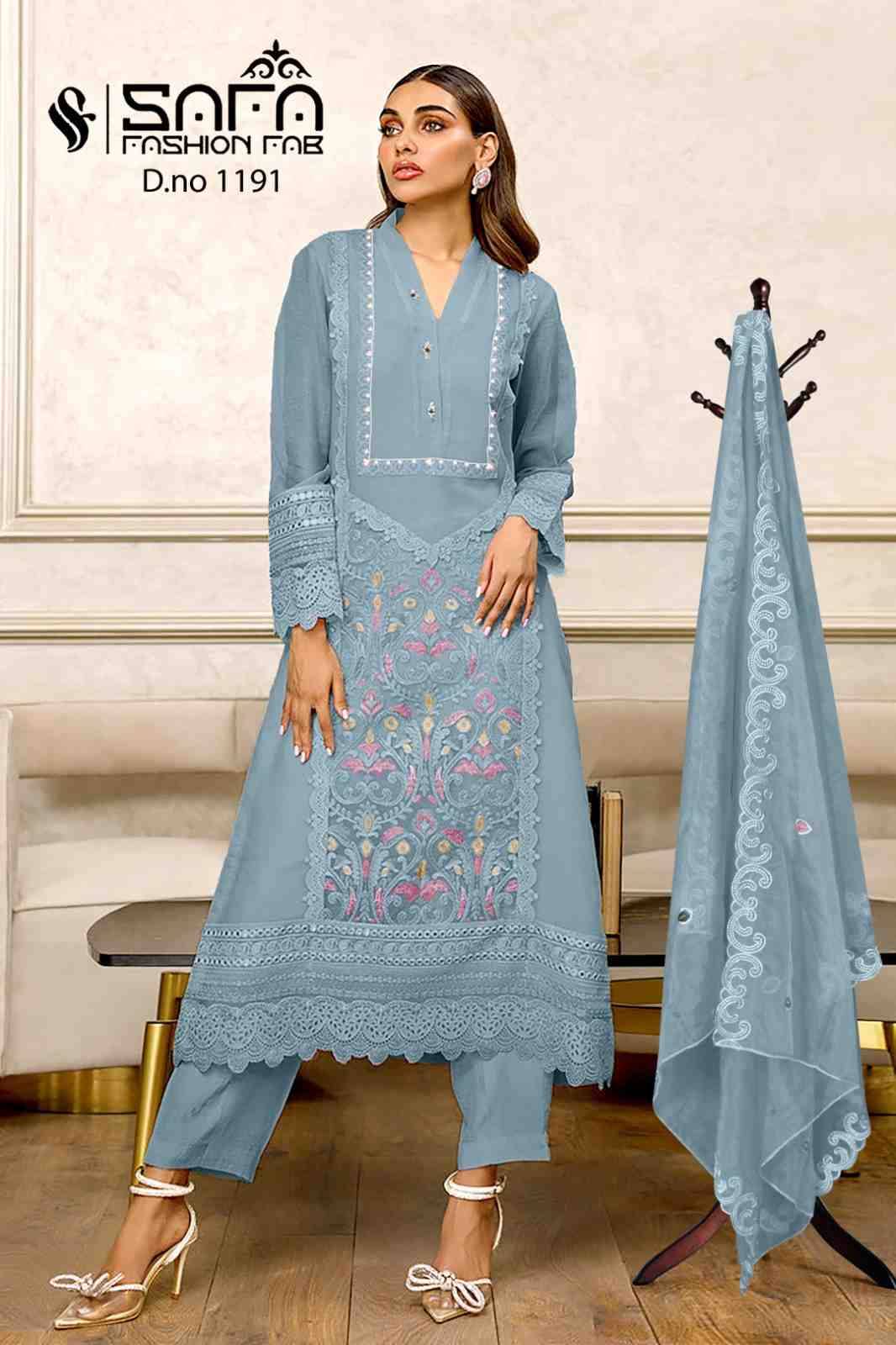 Safa 1191 Colours By Safa Fashion 1191-A To 1191-C Series Beautiful Pakistani Suits Stylish Fancy Colorful Party Wear & Occasional Wear Heavy Georgette Embroidered Dresses At Wholesale Price