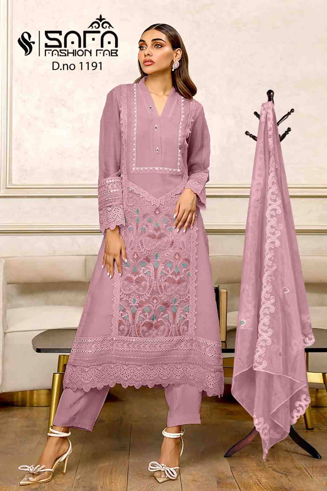 Safa 1191 Colours By Safa Fashion 1191-A To 1191-C Series Beautiful Pakistani Suits Stylish Fancy Colorful Party Wear & Occasional Wear Heavy Georgette Embroidered Dresses At Wholesale Price