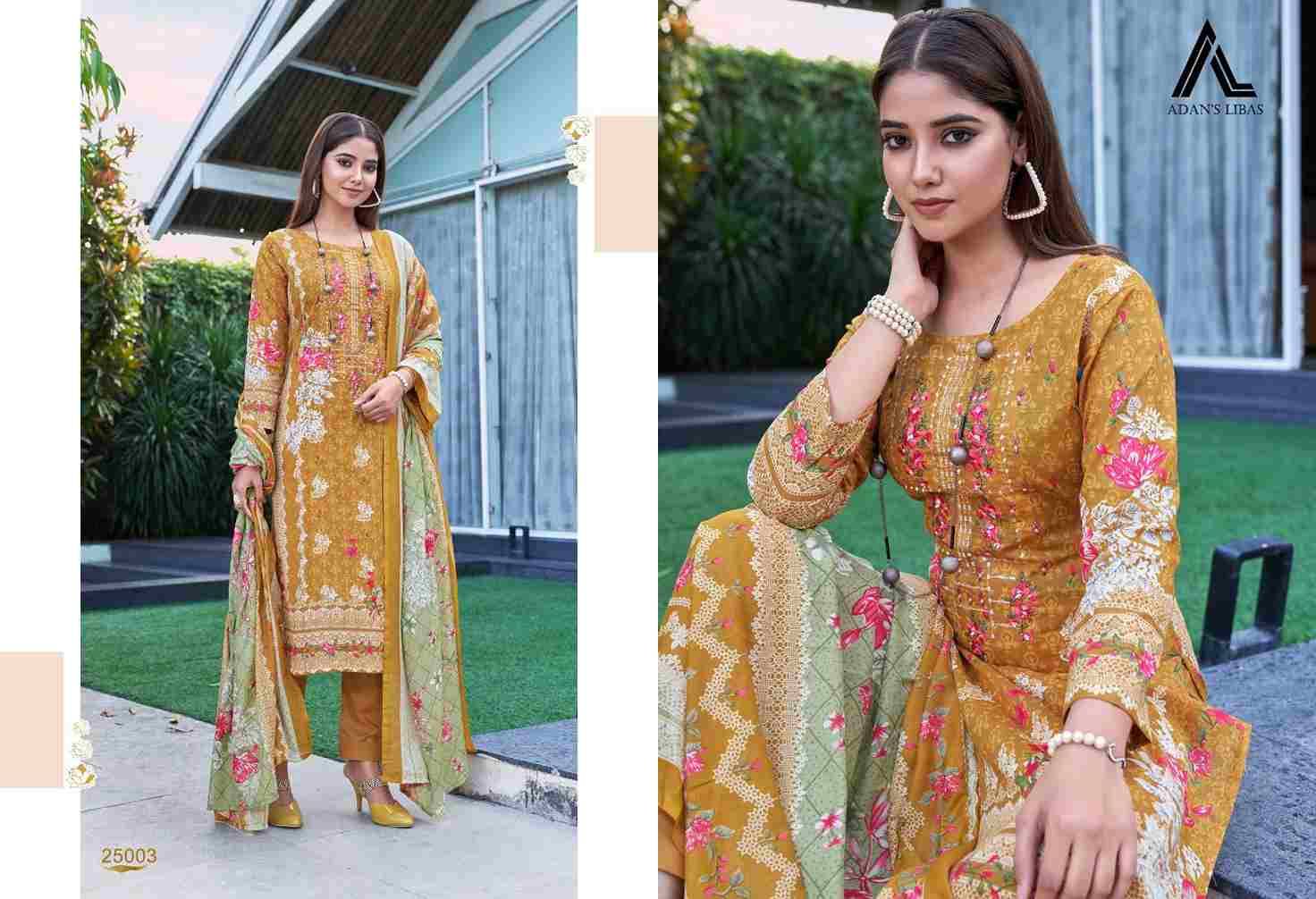 Naira Vol-25 By Adans Libas 25001 To 25008 Series Beautiful Festive Suits Stylish Fancy Colorful Casual Wear & Ethnic Wear Pure Cotton Print Dresses At Wholesale Price