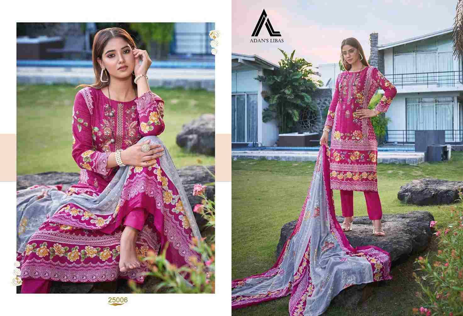 Naira Vol-25 By Adans Libas 25001 To 25008 Series Beautiful Festive Suits Stylish Fancy Colorful Casual Wear & Ethnic Wear Pure Cotton Print Dresses At Wholesale Price