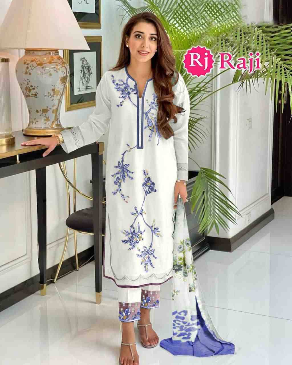 Raji-302 Colours By Raji 302-A To 302-D Series Beautiful Pakistani Suits Stylish Fancy Colorful Party Wear & Occasional Wear Pure Georgette Embroidered Dresses At Wholesale Price
