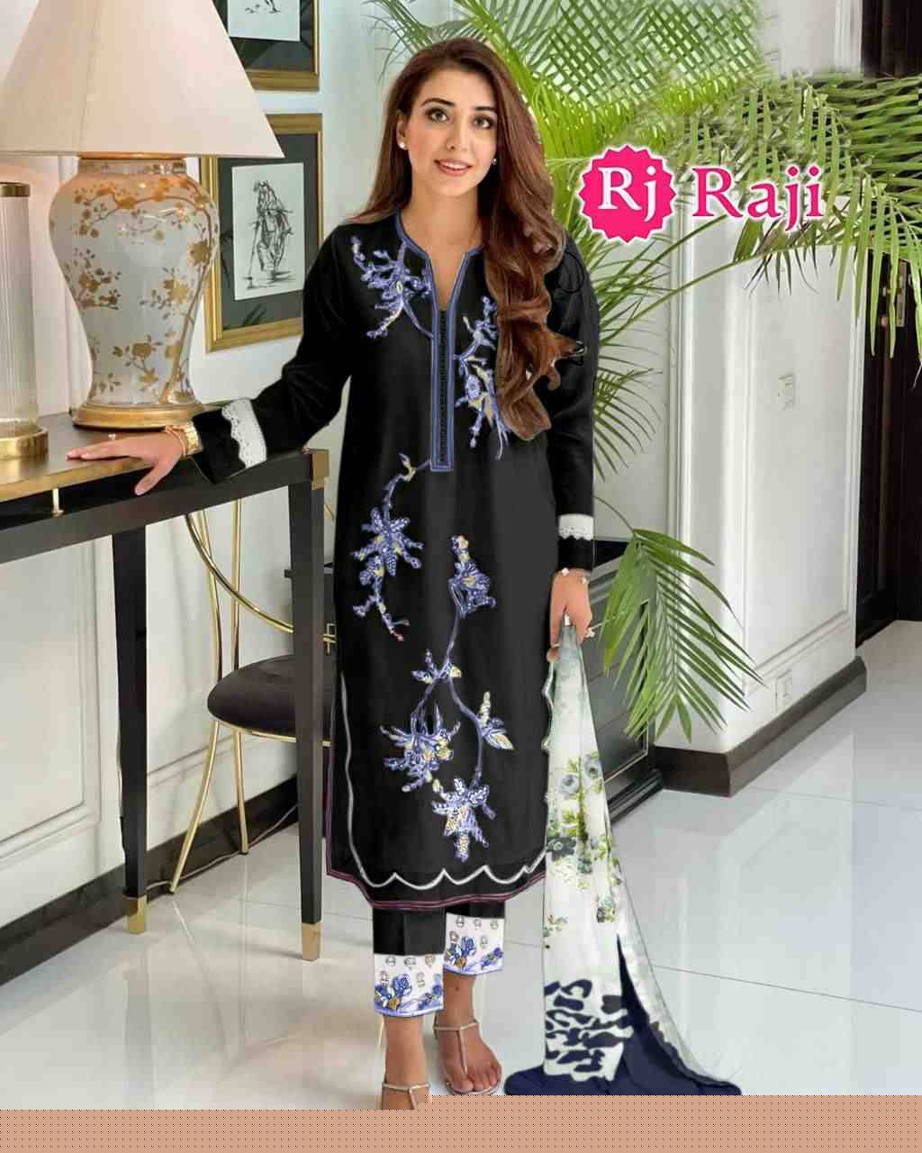 Raji-302 Colours By Raji 302-A To 302-D Series Beautiful Pakistani Suits Stylish Fancy Colorful Party Wear & Occasional Wear Pure Georgette Embroidered Dresses At Wholesale Price