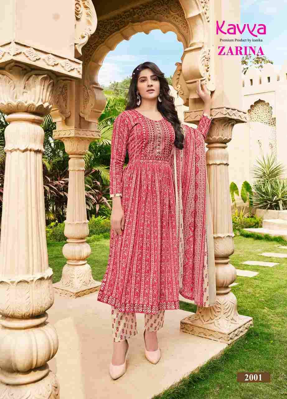 Zarina Vol-2 By Kavya 2001 To 2010 Series Beautiful Festive Suits Stylish Fancy Colorful Party Wear & Occasional Wear Pure Cambric Cotton Dresses At Wholesale Price