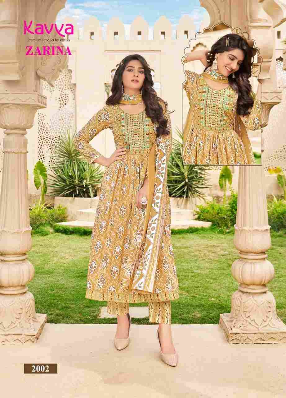 Zarina Vol-2 By Kavya 2001 To 2010 Series Beautiful Festive Suits Stylish Fancy Colorful Party Wear & Occasional Wear Pure Cambric Cotton Dresses At Wholesale Price