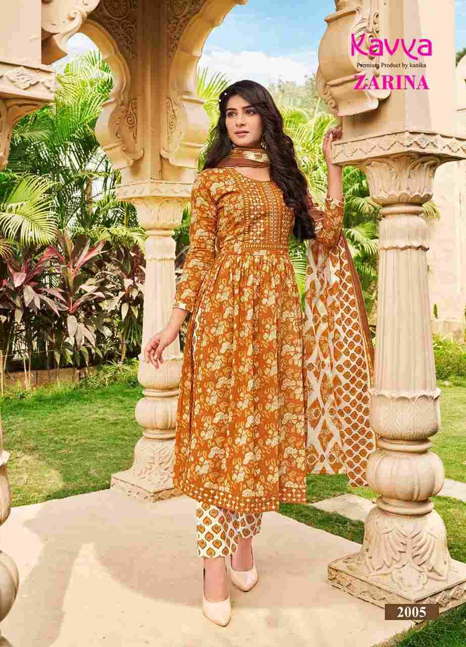 Zarina Vol-2 By Kavya 2001 To 2010 Series Beautiful Festive Suits Stylish Fancy Colorful Party Wear & Occasional Wear Pure Cambric Cotton Dresses At Wholesale Price