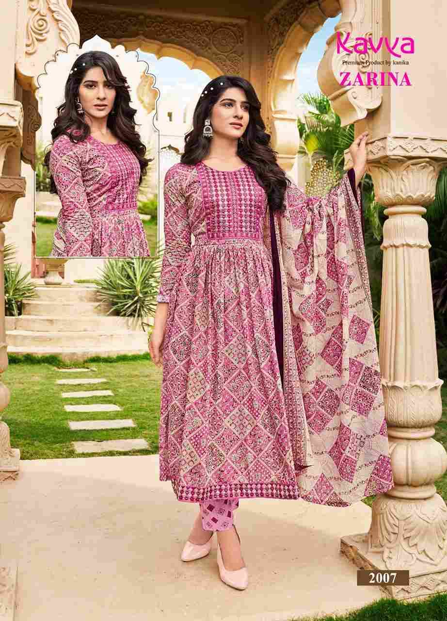 Zarina Vol-2 By Kavya 2001 To 2010 Series Beautiful Festive Suits Stylish Fancy Colorful Party Wear & Occasional Wear Pure Cambric Cotton Dresses At Wholesale Price