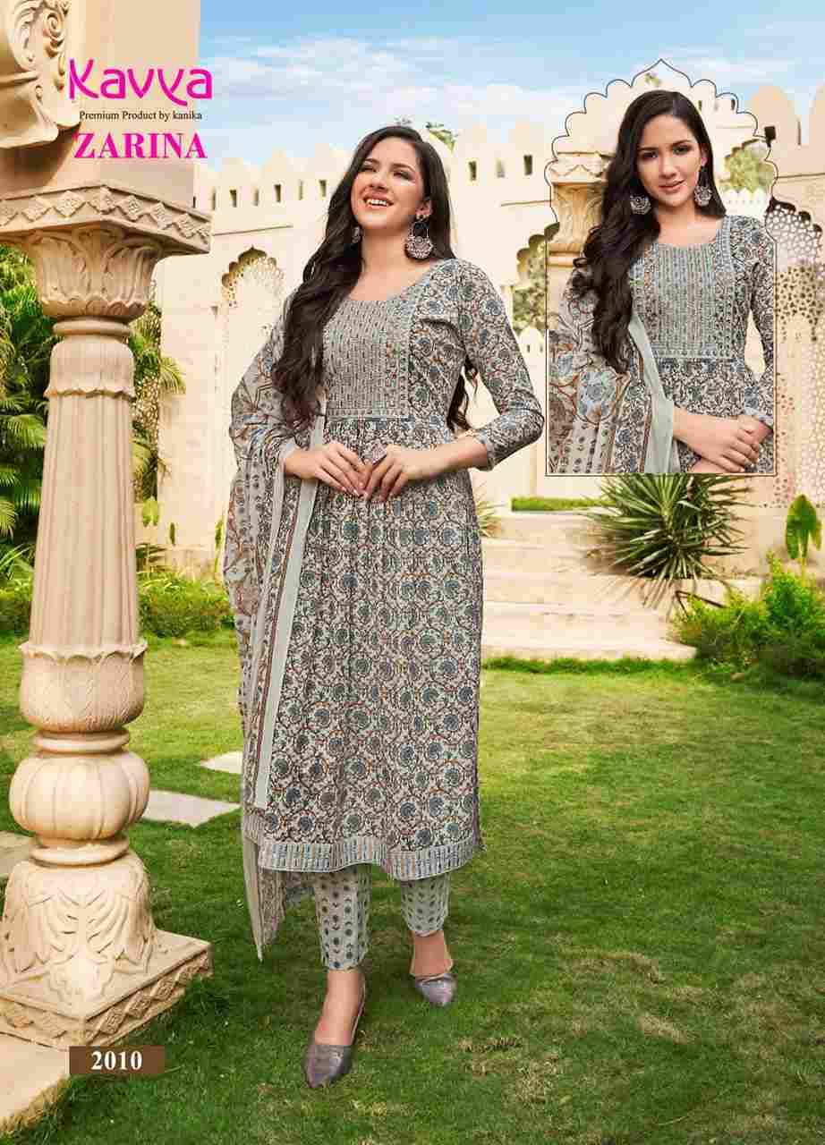 Zarina Vol-2 By Kavya 2001 To 2010 Series Beautiful Festive Suits Stylish Fancy Colorful Party Wear & Occasional Wear Pure Cambric Cotton Dresses At Wholesale Price